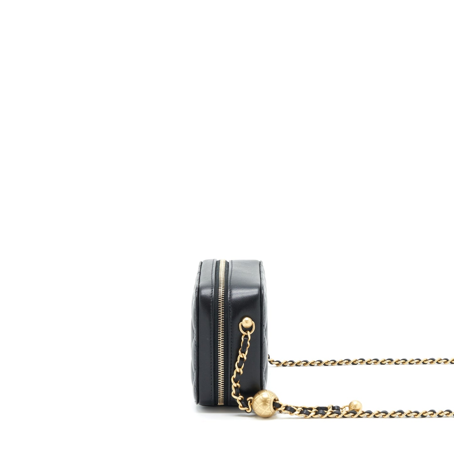 Chanel Pearl Crush Camera Bag Lambskin Black