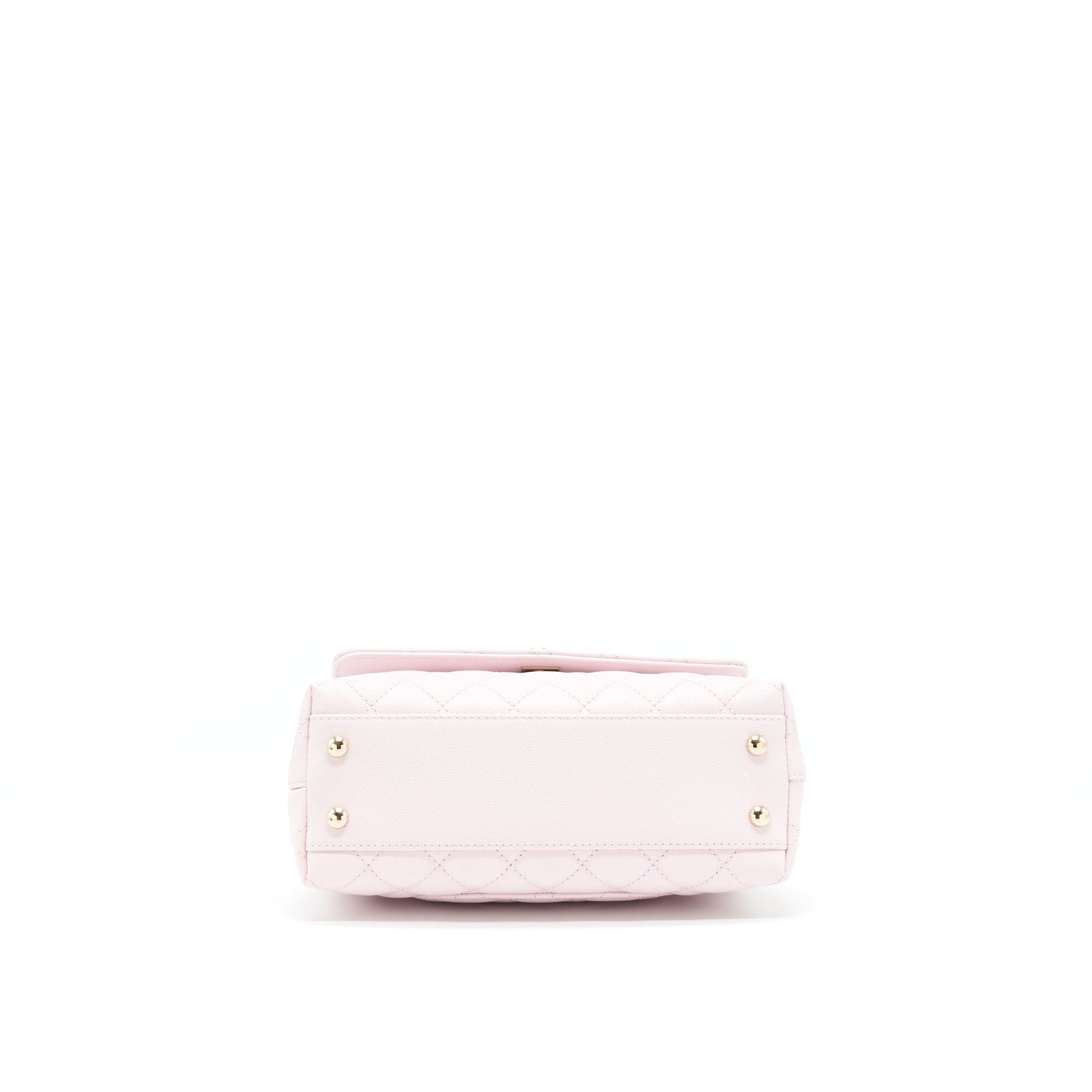 Chanel 22P Small Coco Handle Caviar Light Pink L