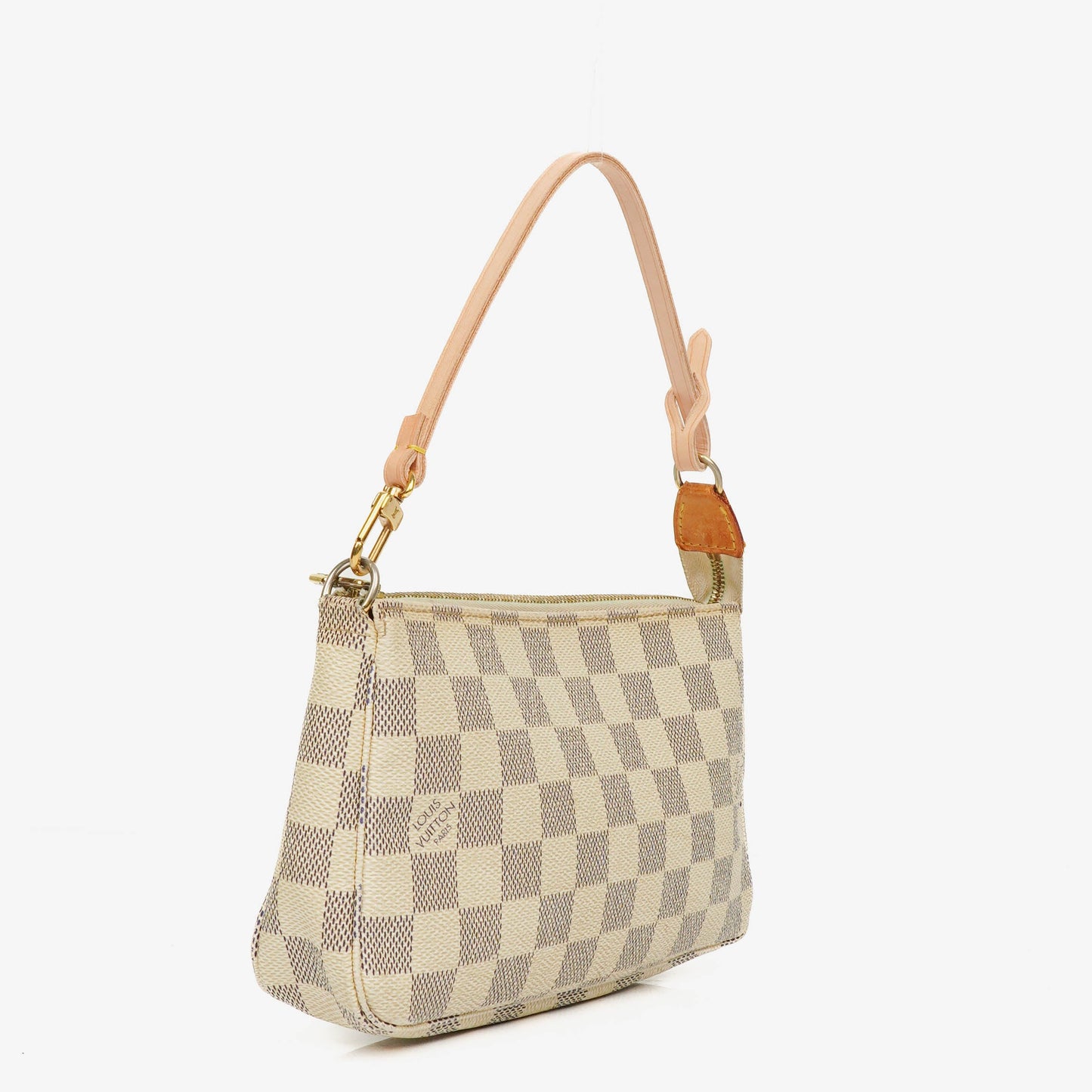 Louis Vuitton Pochette Accessoires Damier Azur Clutch Handbag