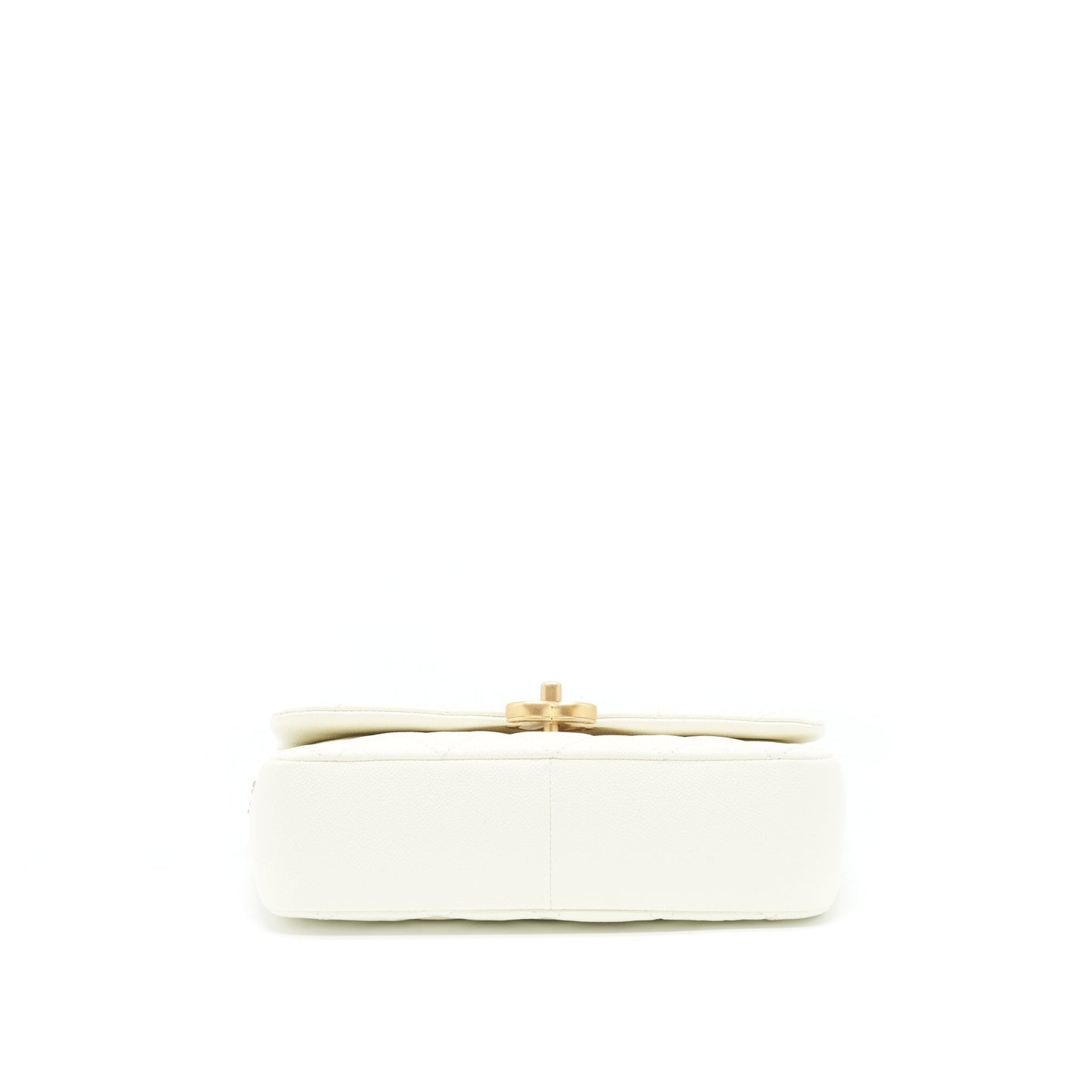 Chanel 22S Melody Medium Flap Bag Caviar White  (Microchip)