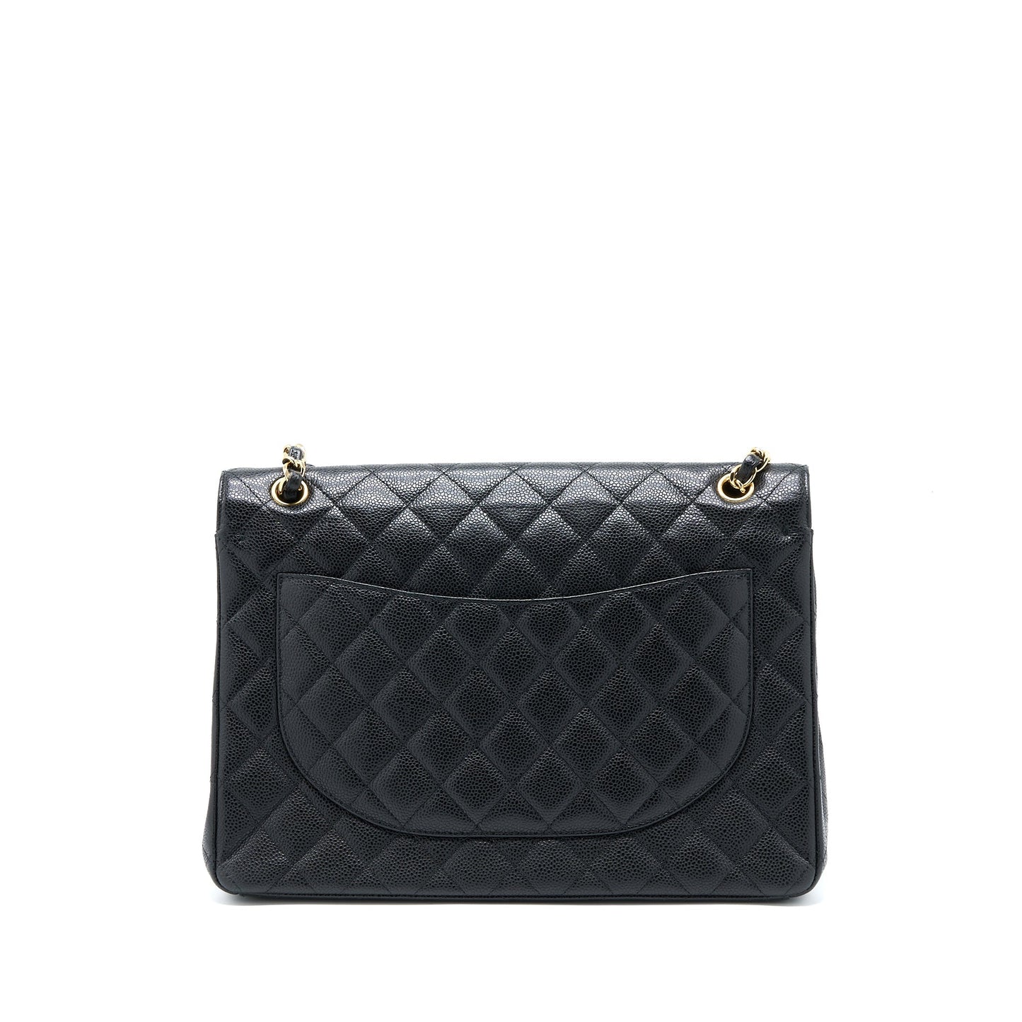 Chanel Maxi Classic Double Flap Bag Caviar Black