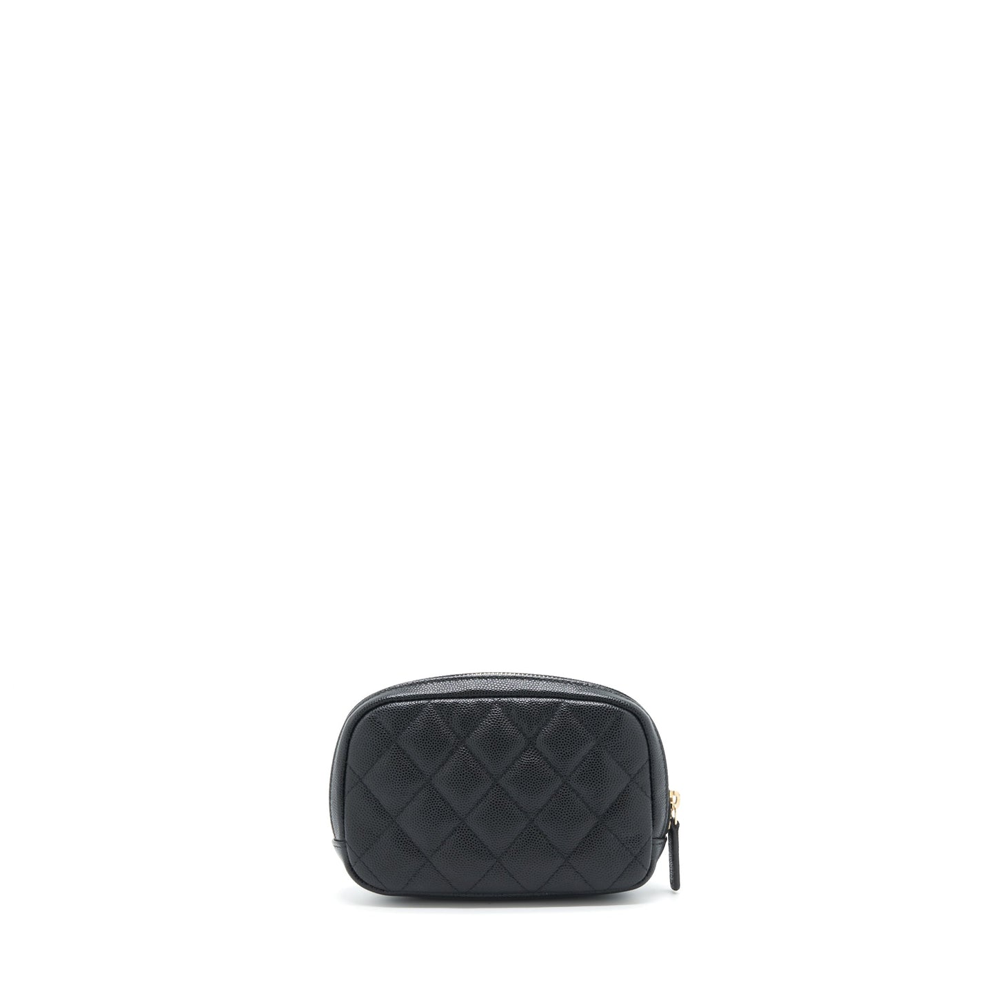Chanel Small Zipper Vanity Pouch Caviar Black L