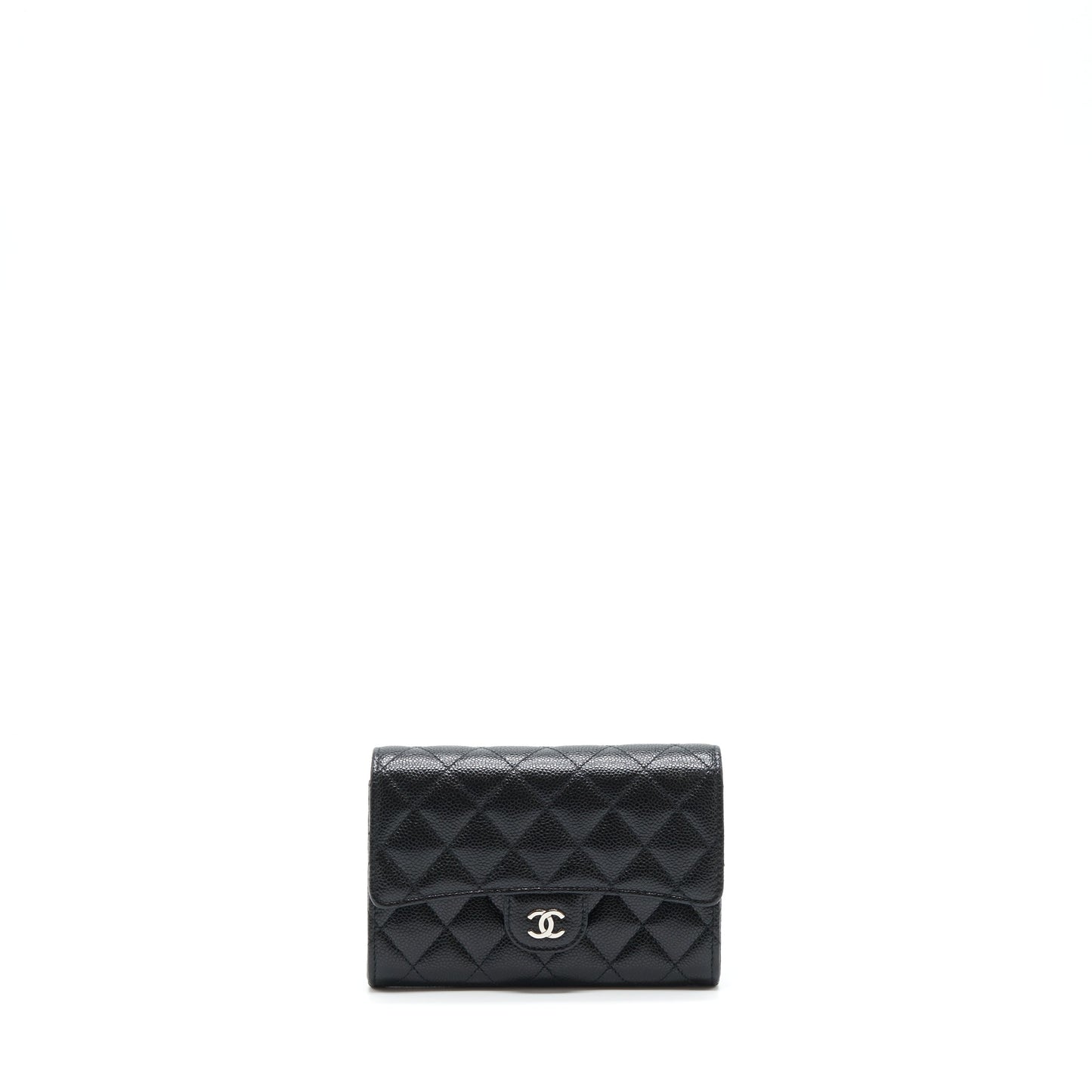 Chanel Flap Wallet Caviar Black