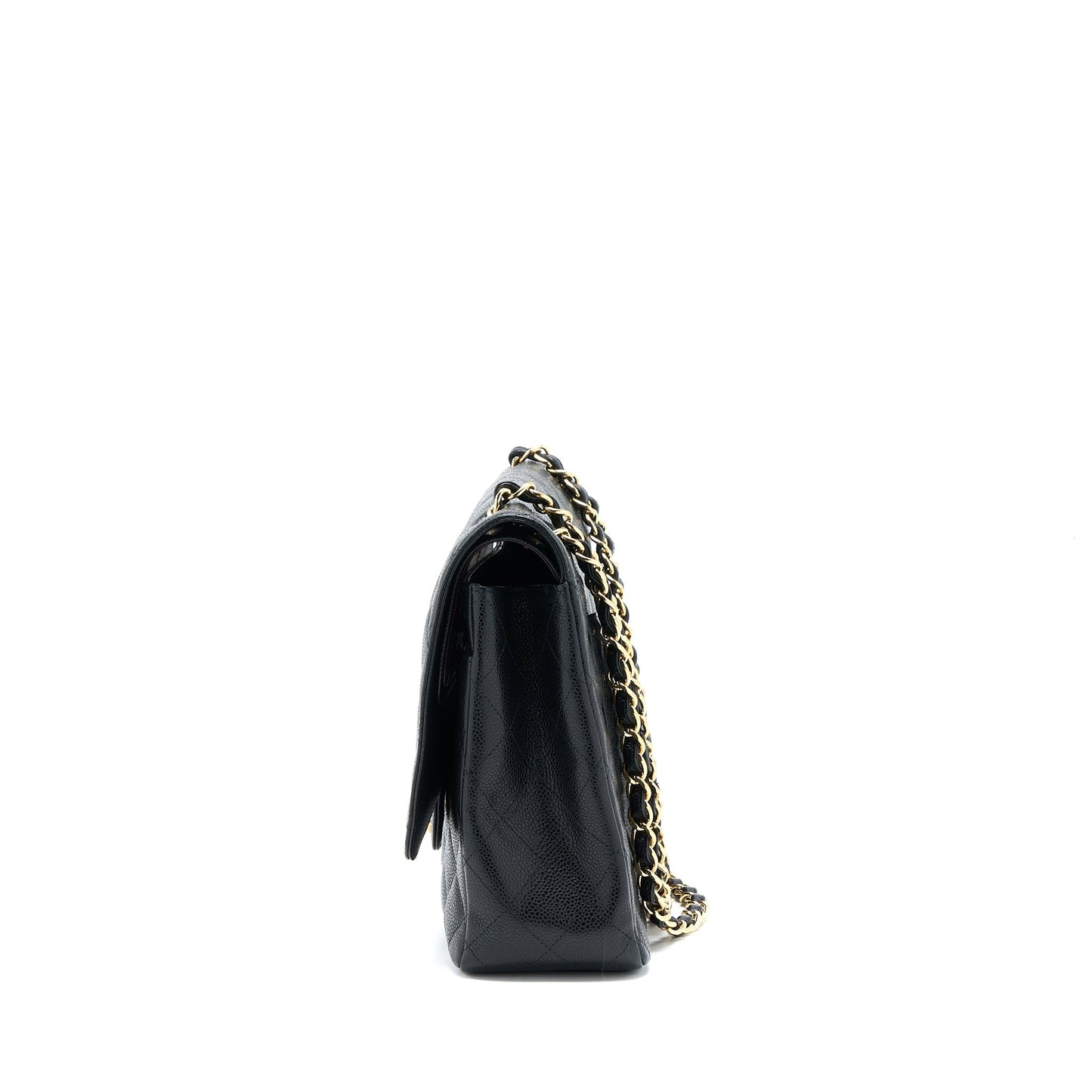 Chanel Maxi Classic Double Flap Bag Caviar Black
