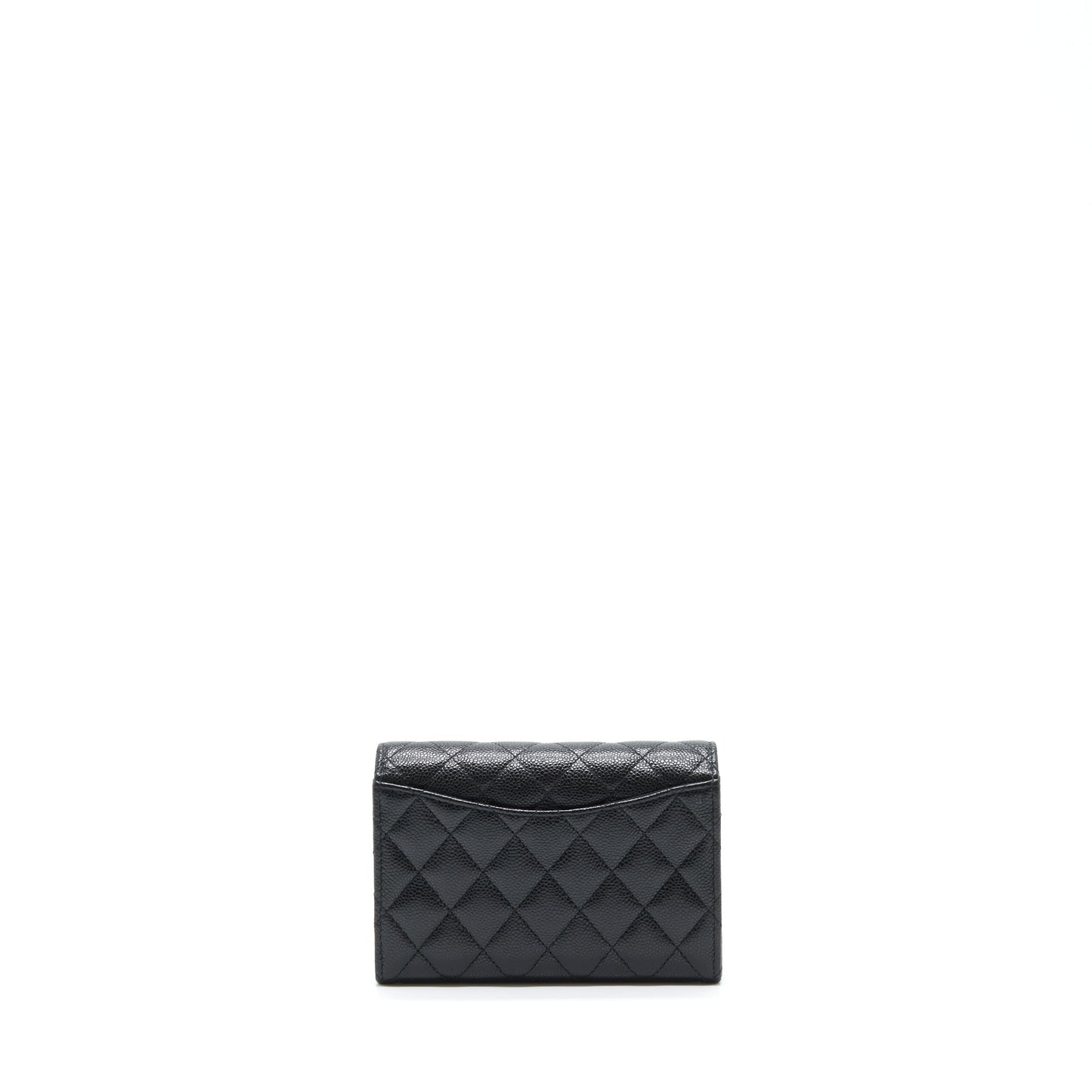 Chanel Flap Wallet Caviar Black
