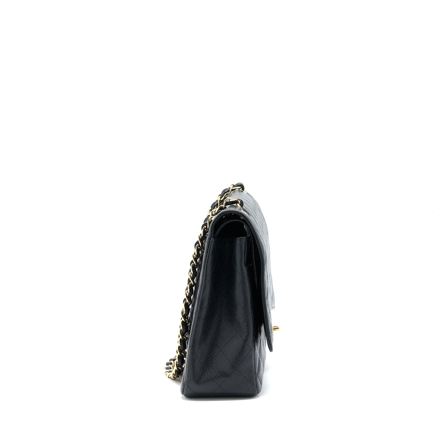 Chanel Maxi Classic Double Flap Bag Caviar Black