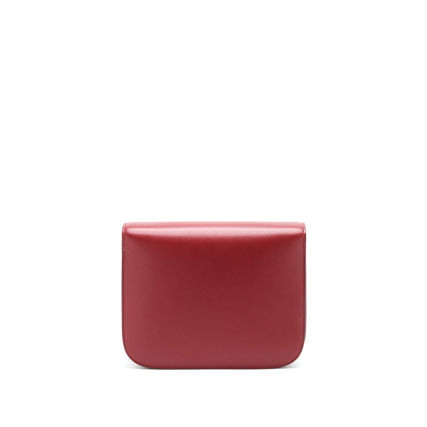 Celine Medium Classic Box Purse red