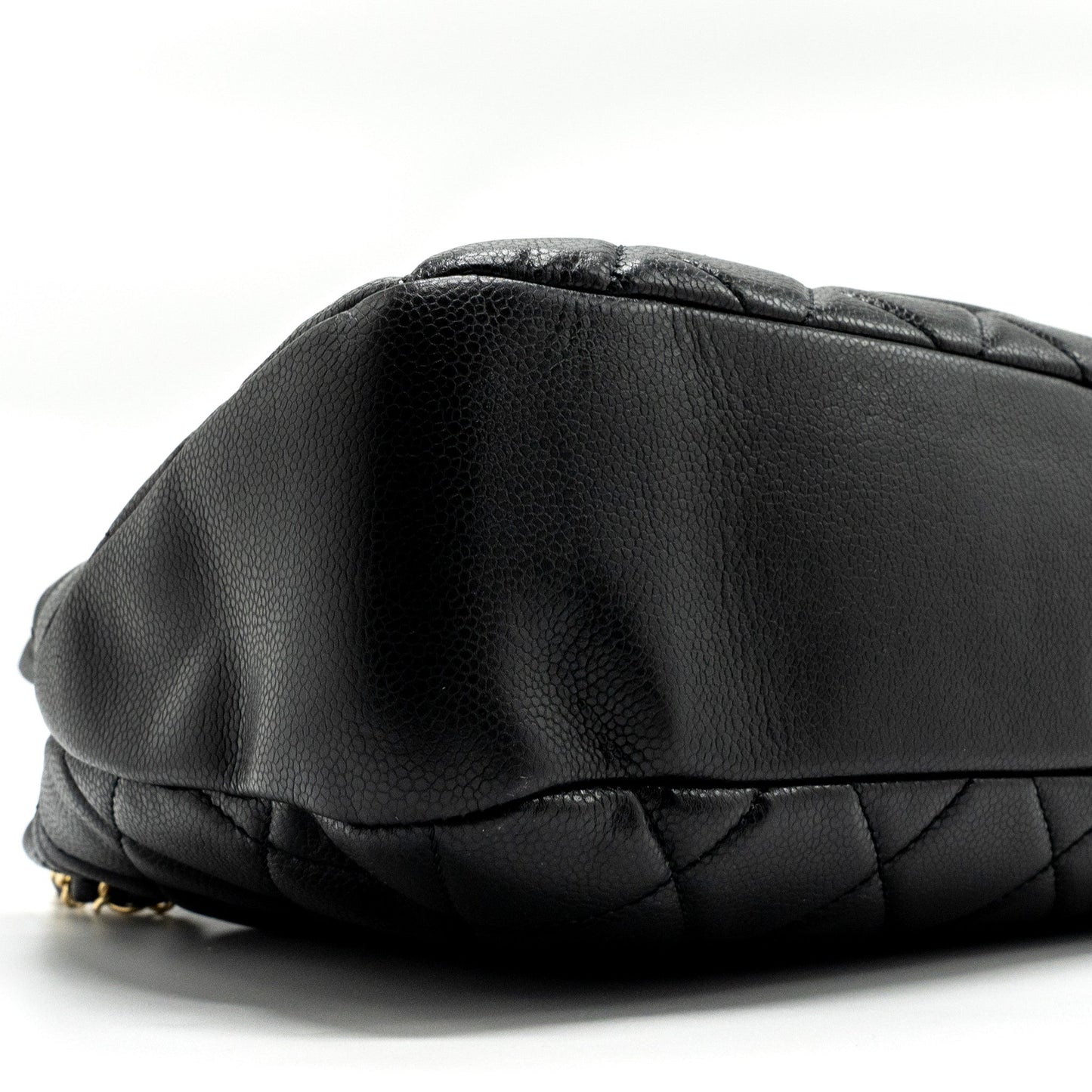 Chanel Matelasse Chain Tote Bag Caviar Black