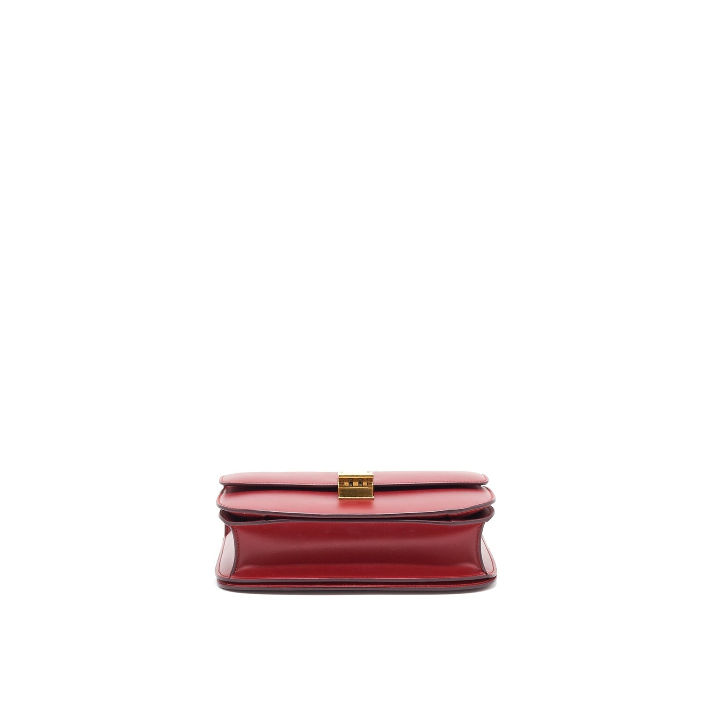 Celine Medium Classic Box Purse red