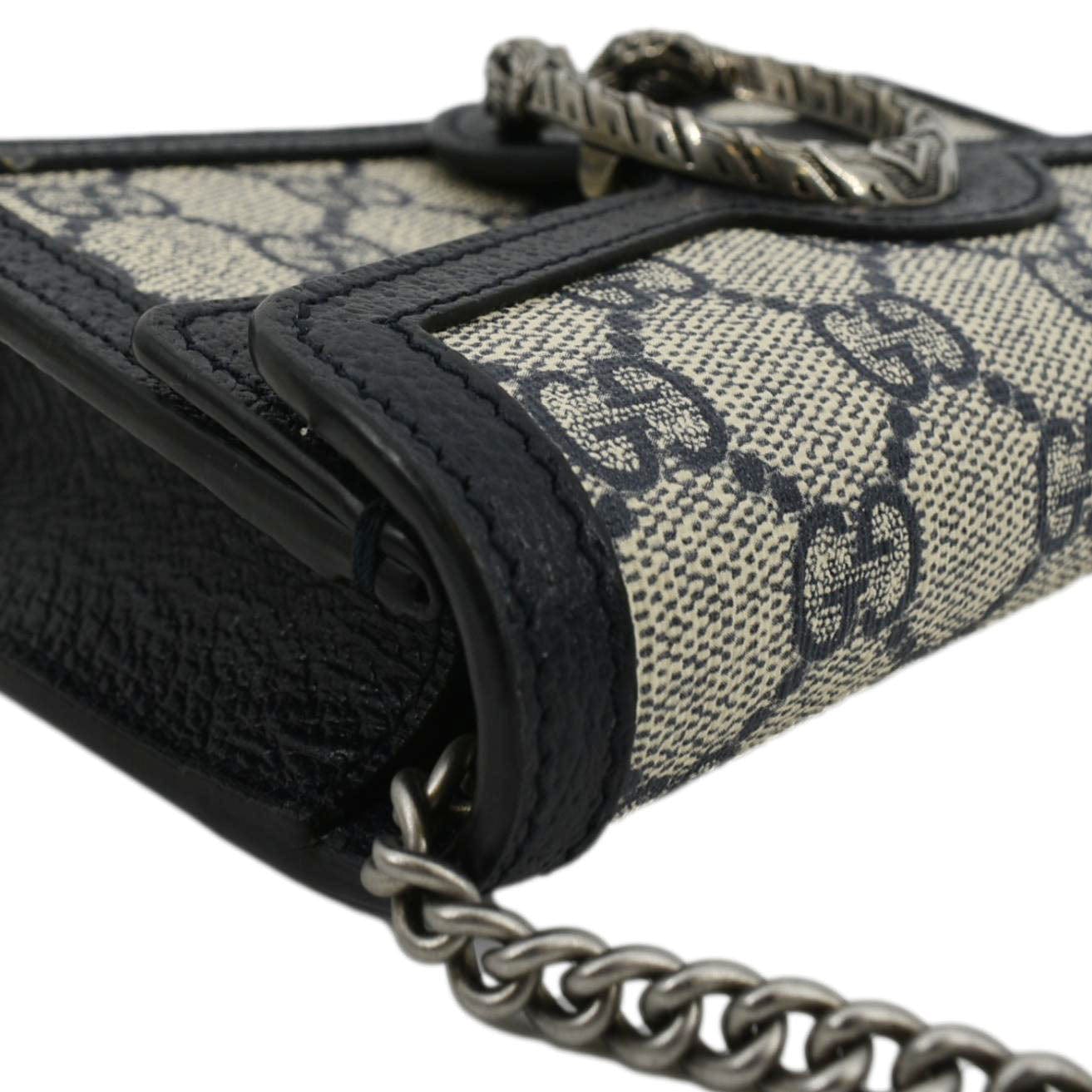 GUCCI Dionysus GG Super Mini Canvas Crossbody Bag Beige 446482