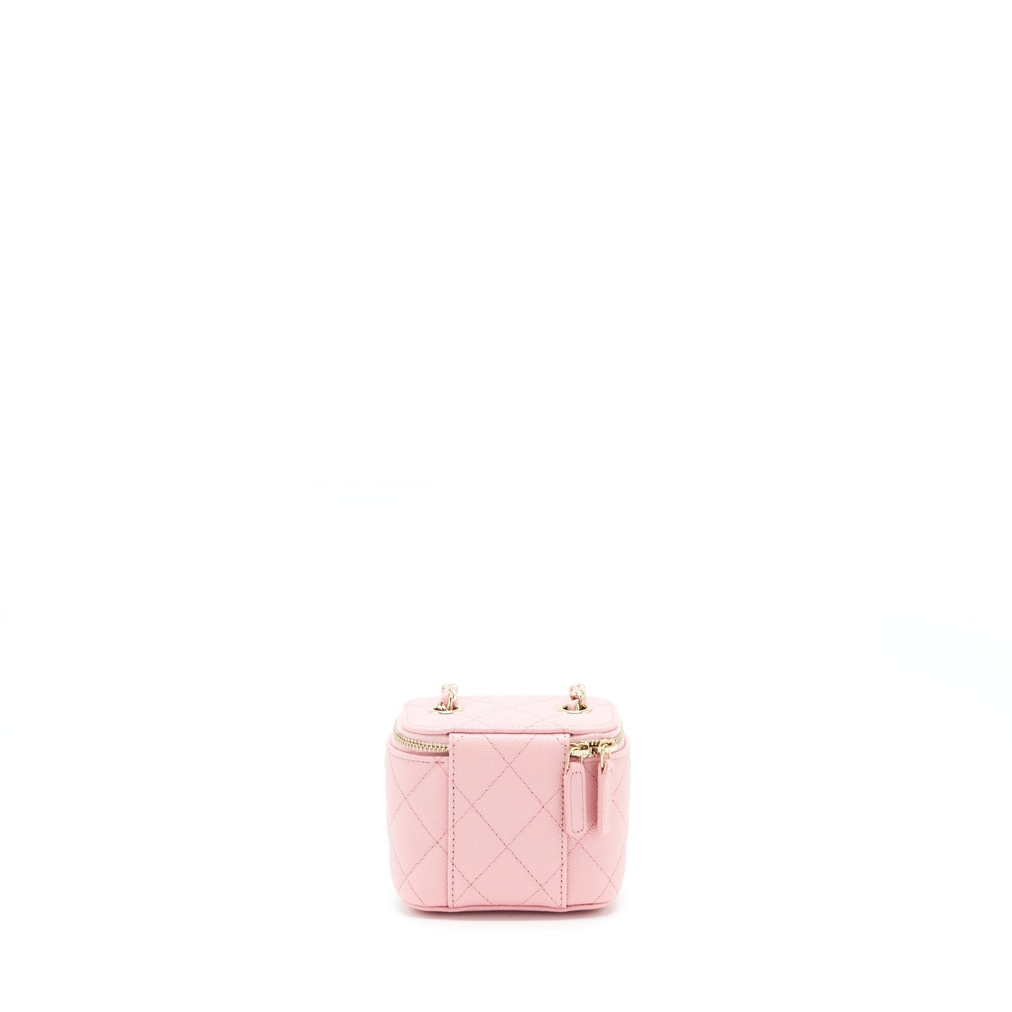 Chanel 22C Mini Vanity With Chain Caviar Pink L