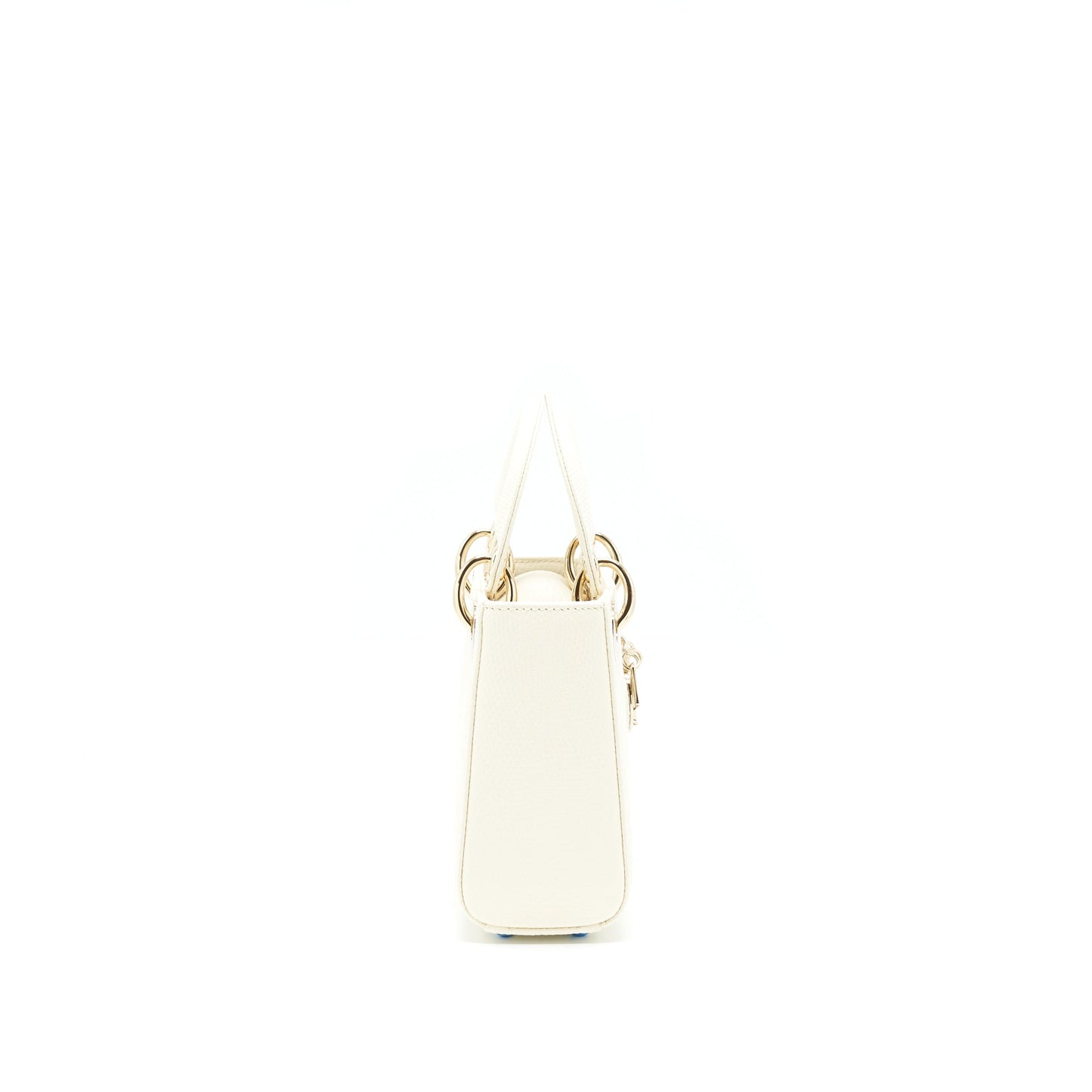 Dior Lizard Mini Lady Dior White