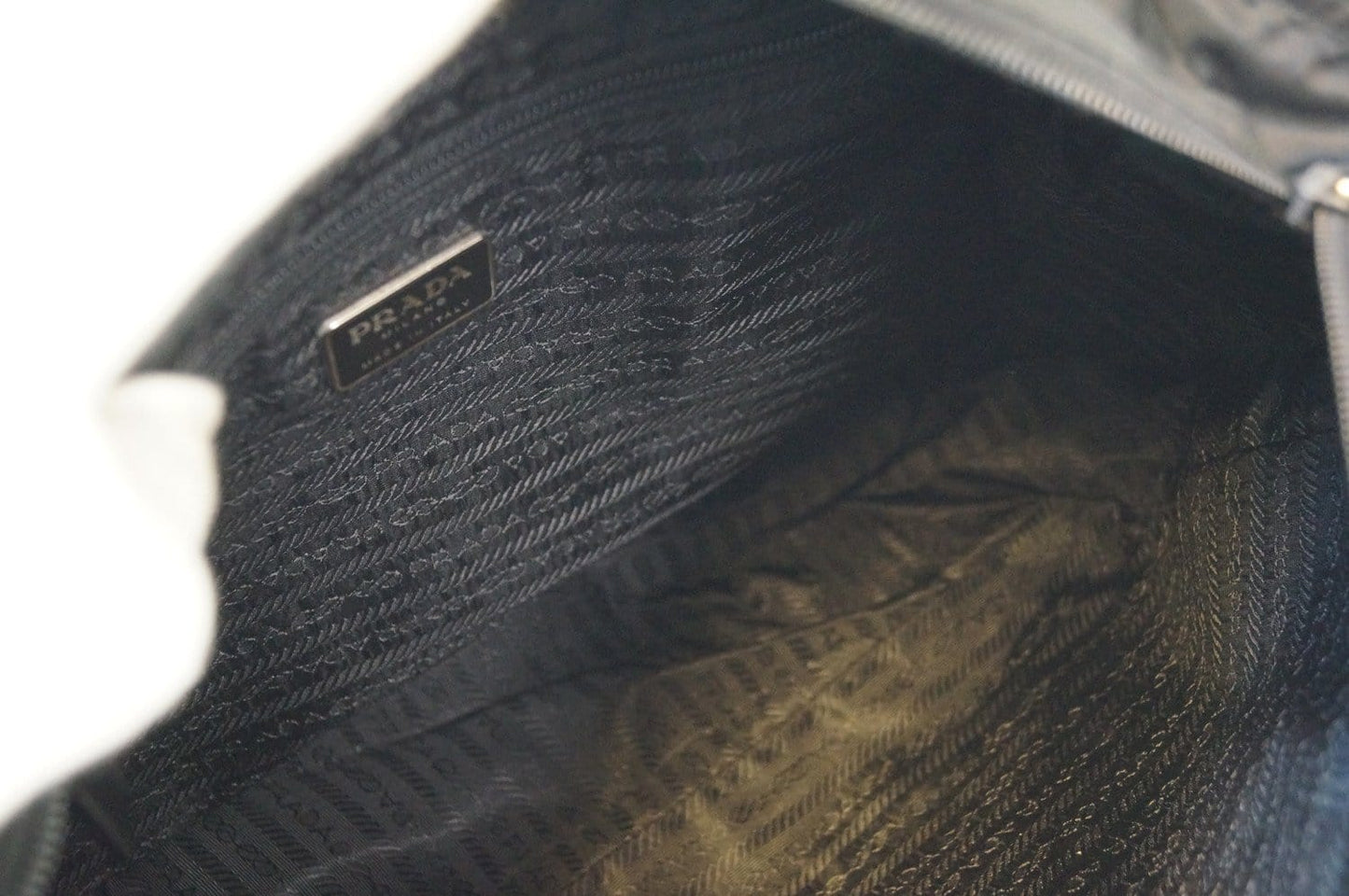Prada Nylon Black Tote Shoulder Bag