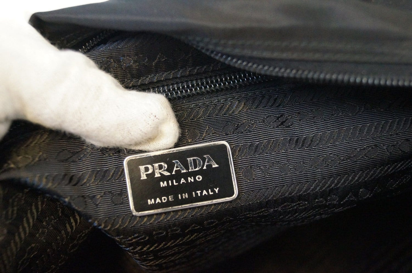 Prada Nylon Black Tote Shoulder Bag