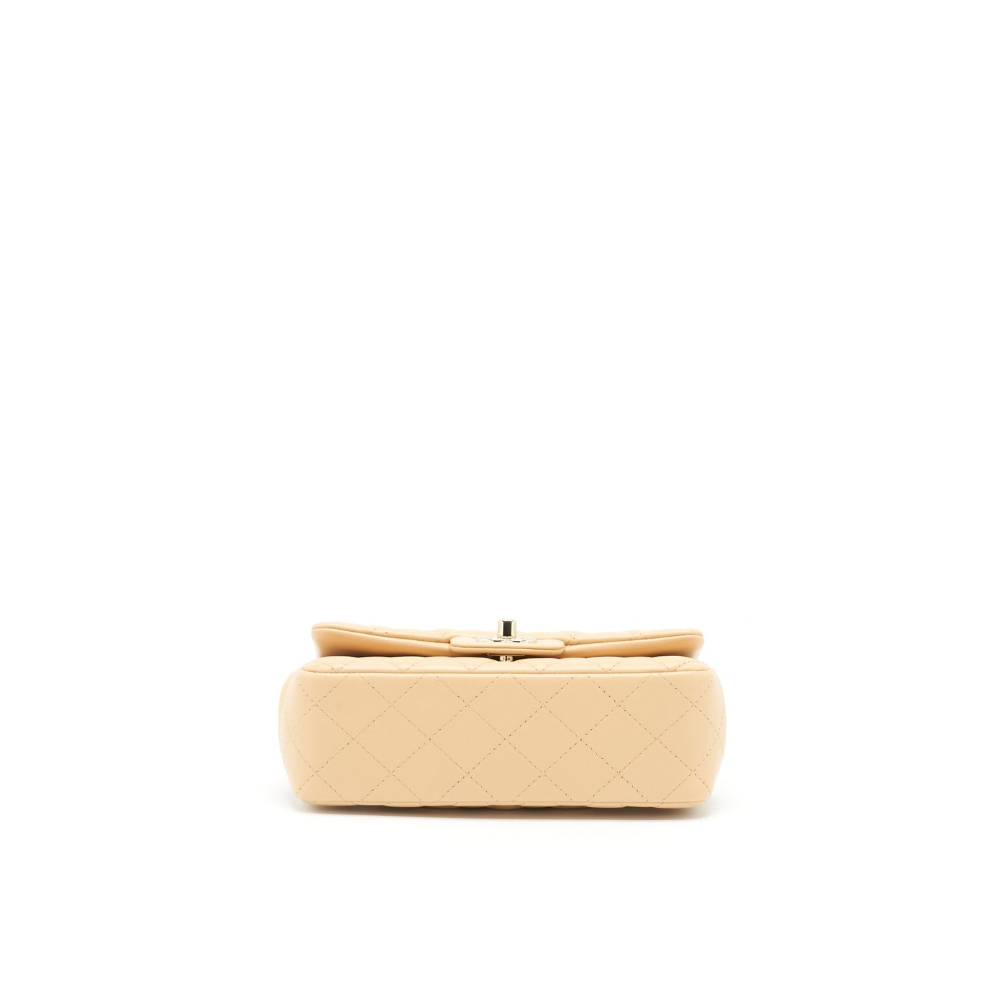 Chanel Mini Rectangular Lambskin Beige L
