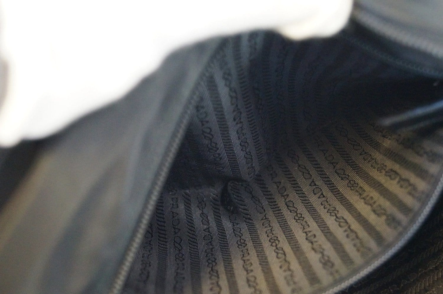 Prada Nylon Black Tote Shoulder Bag