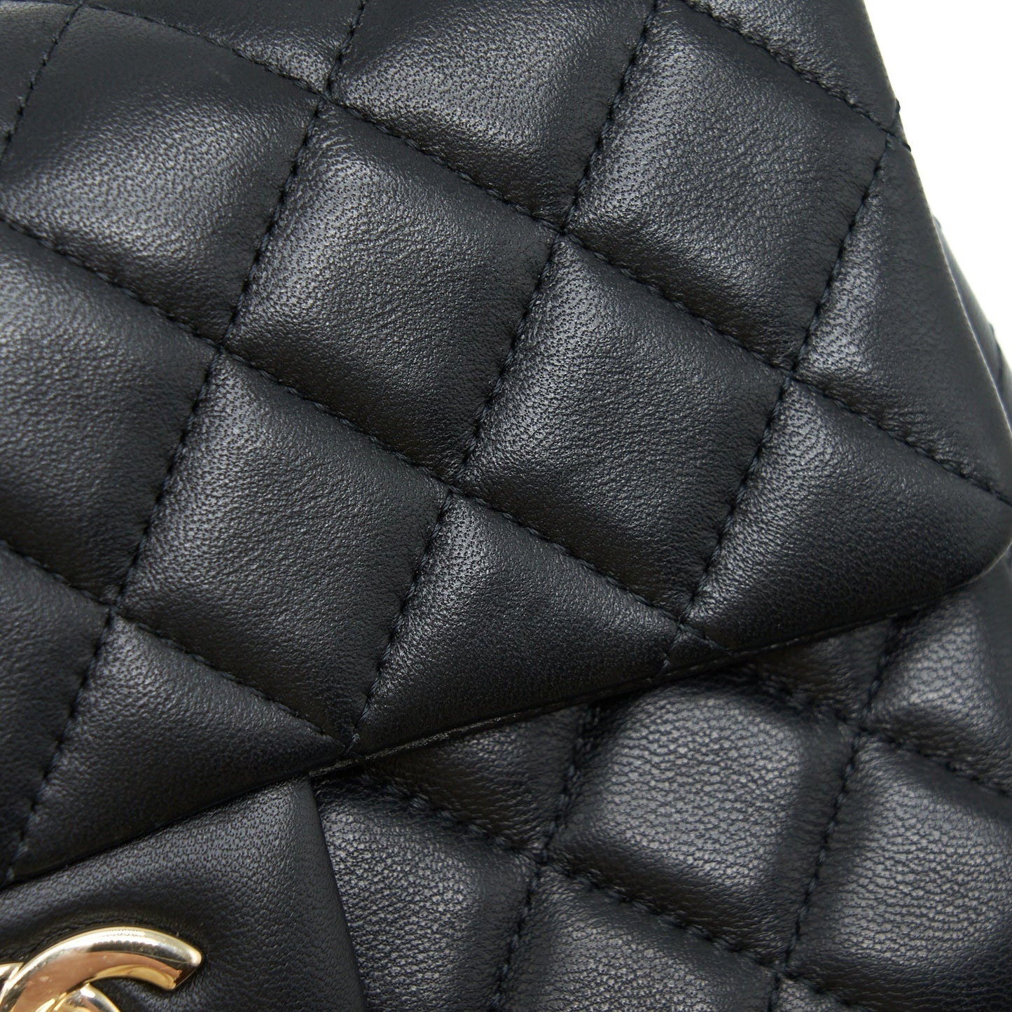 Chanel Mini Rectangular Flap Bag With Bag Charms Giant Chains Lambskin Black