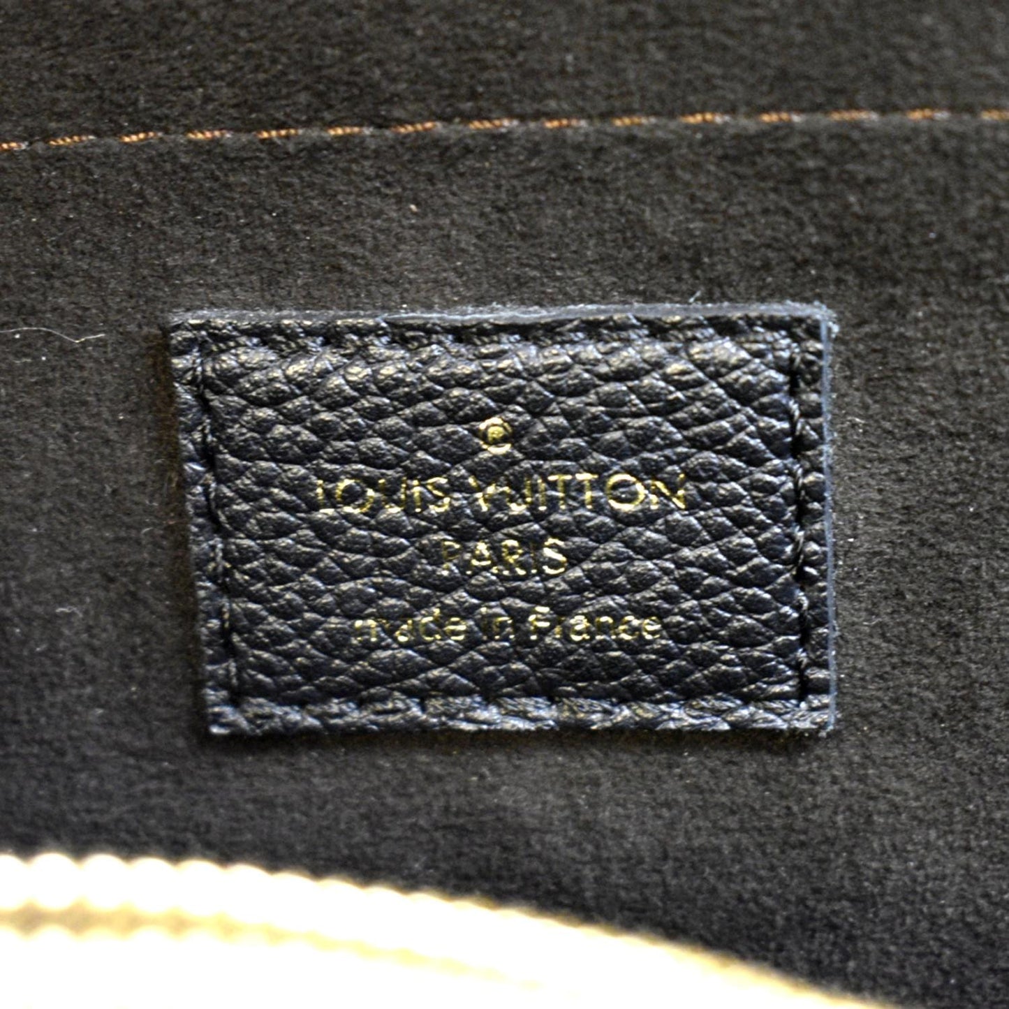 LOUIS VUITTON Trocadero Monogram Empreinte Leather Shoulder Bag Black