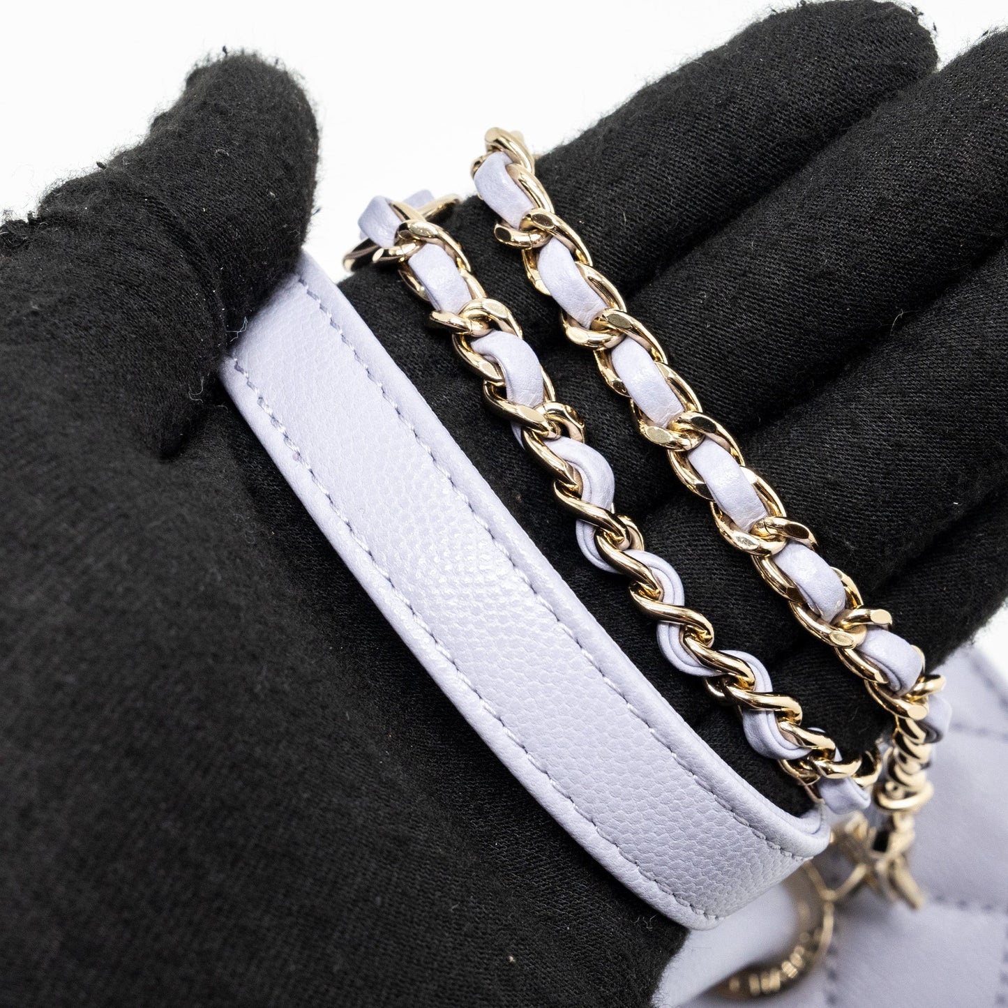 Chanel Small Coco Handle Caviar Light Purple L (Microchip)