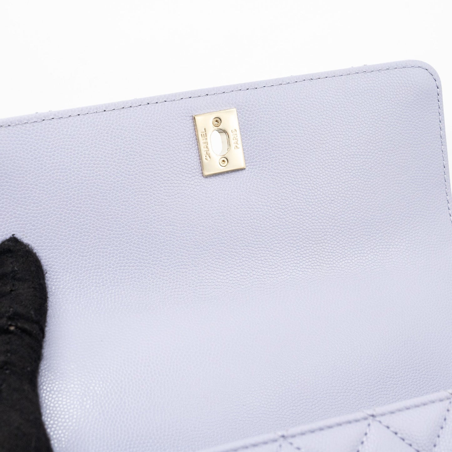 Chanel Small Coco Handle Caviar Light Purple L (Microchip)