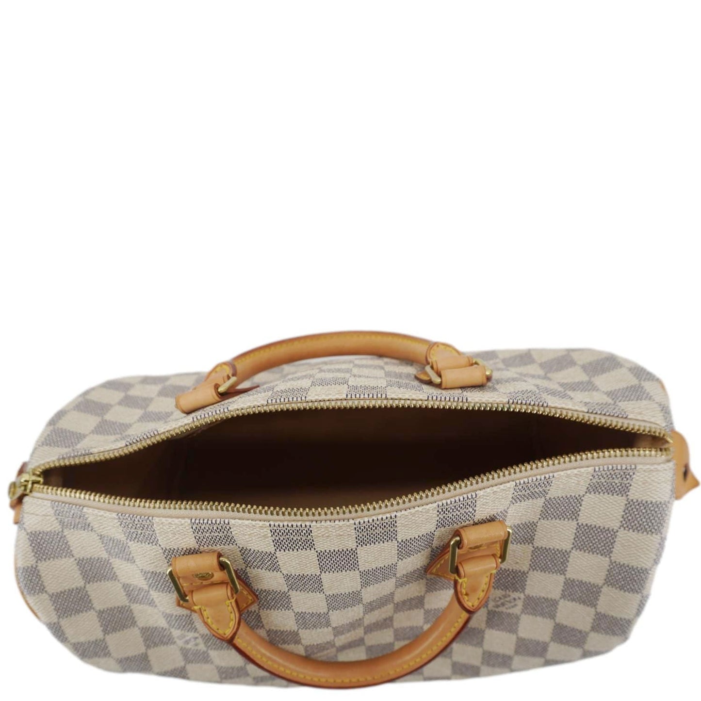 LOUIS VUITTON  30 Damier Azur Shoulder Bag White