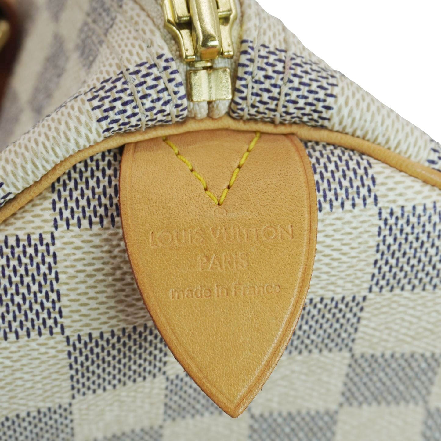 LOUIS VUITTON  30 Damier Azur Shoulder Bag White