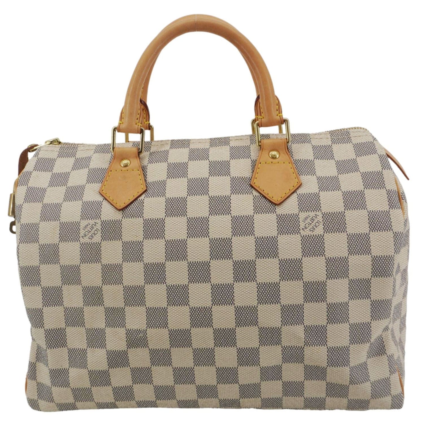 LOUIS VUITTON  30 Damier Azur Shoulder Bag White