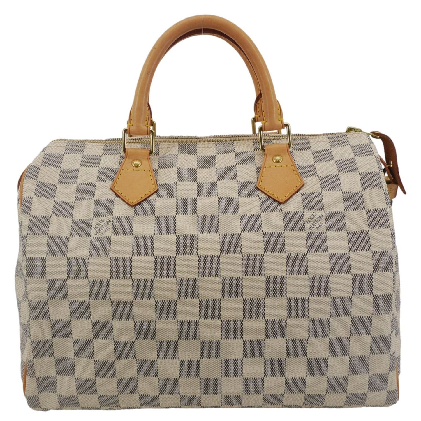 LOUIS VUITTON  30 Damier Azur Shoulder Bag White