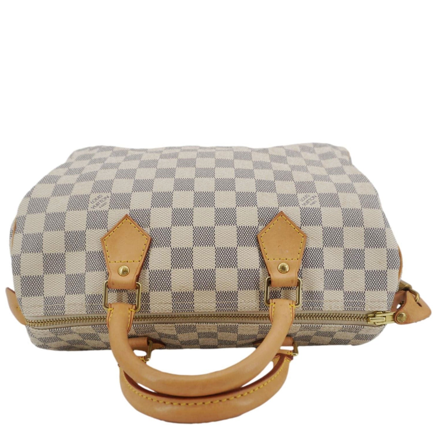 LOUIS VUITTON  30 Damier Azur Shoulder Bag White