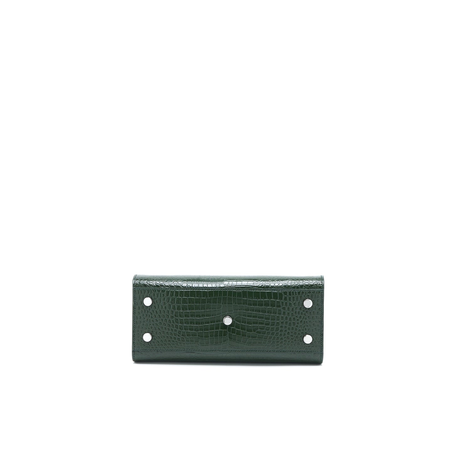 Saint Laurent Baby Sac De Jour Crocodile-Embossed Dark Green