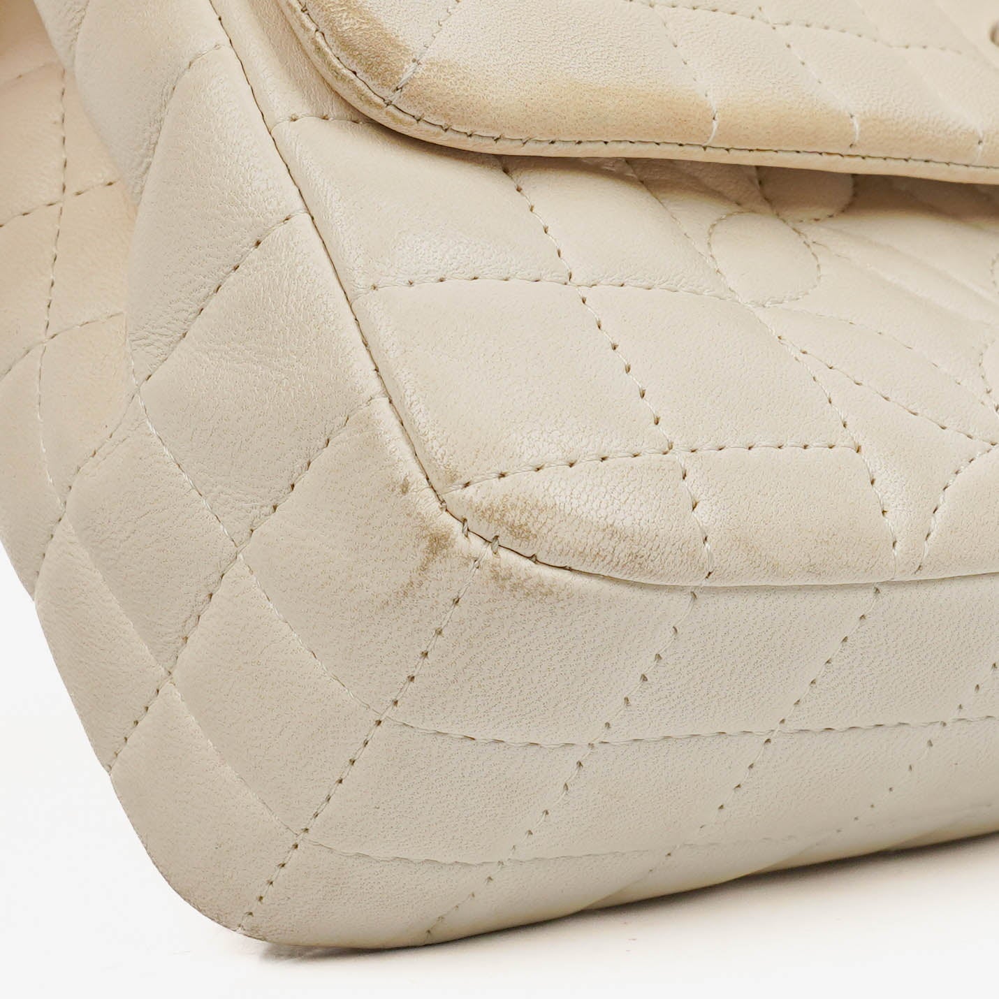 Chanel Neutral Lady Graphic Quilted Leather Flap Bag