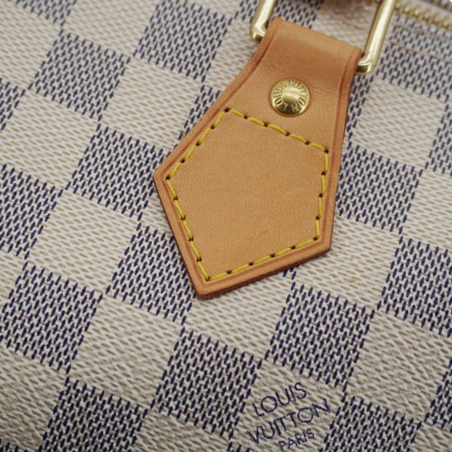 LOUIS VUITTON  30 Damier Azur Shoulder Bag White