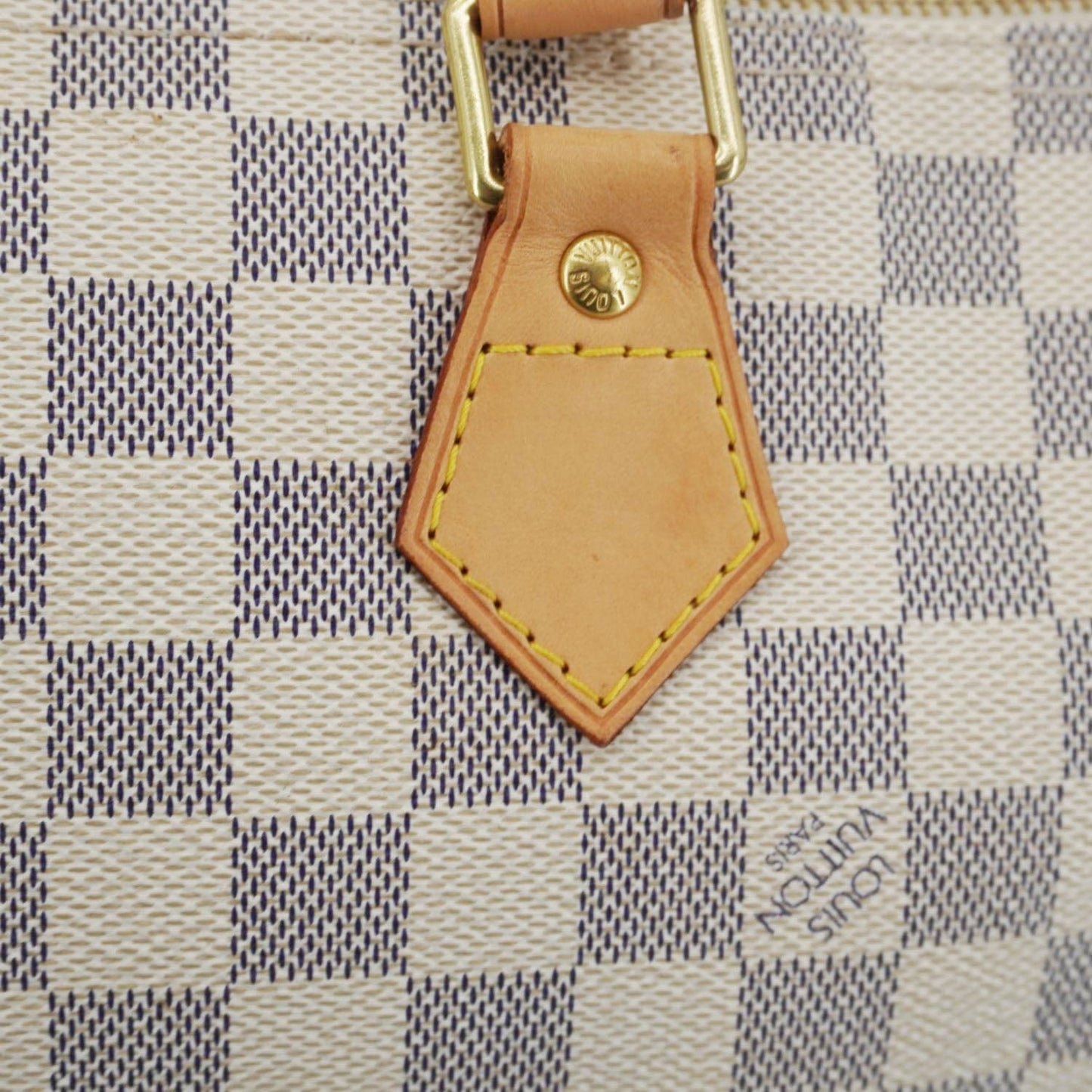 LOUIS VUITTON  30 Damier Azur Shoulder Bag White