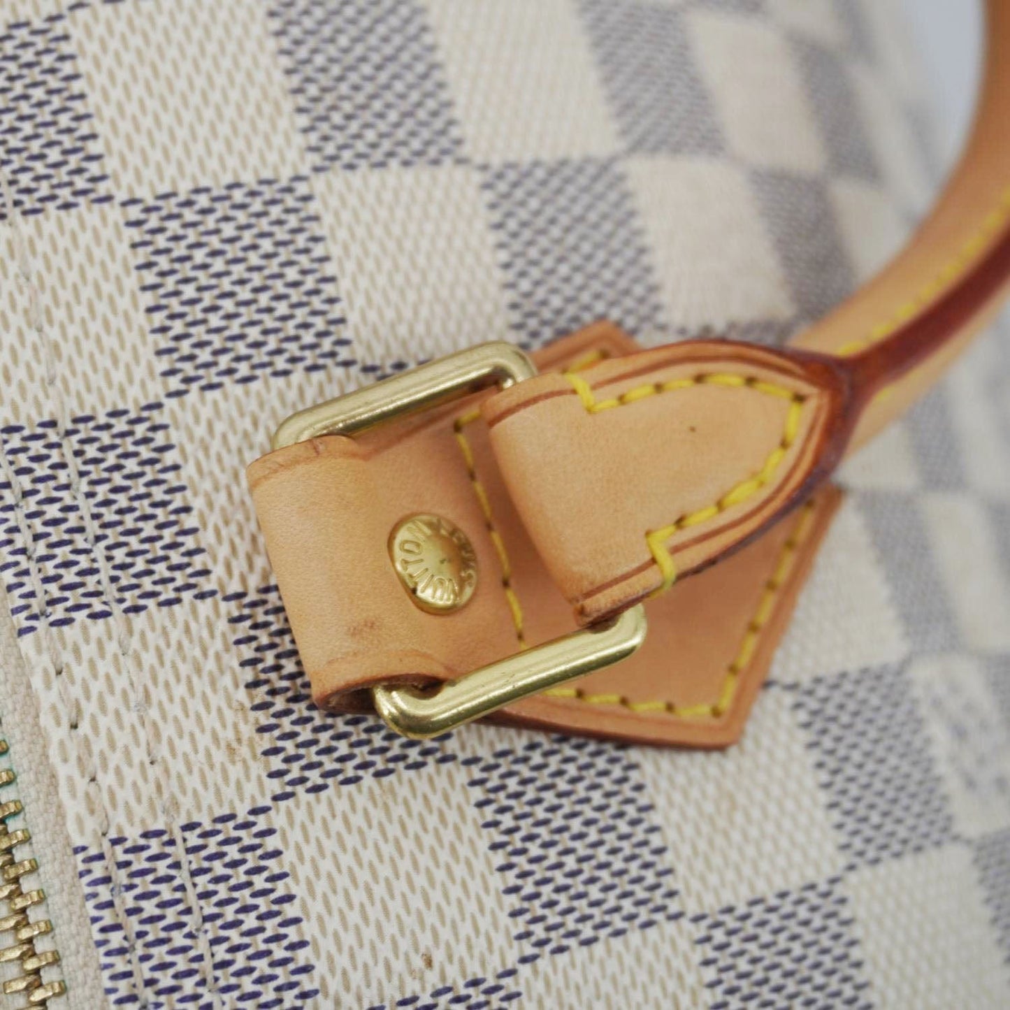 LOUIS VUITTON  30 Damier Azur Shoulder Bag White