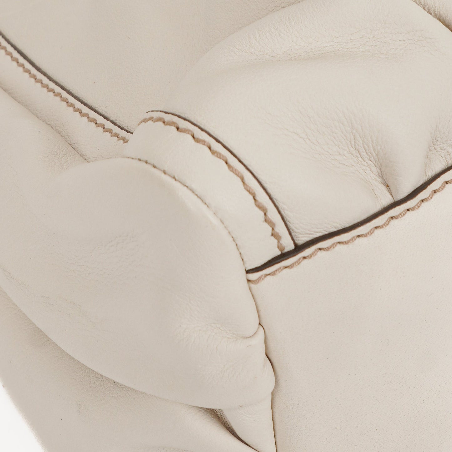 Gucci GG White Leather Abbey D-Ring Bag
