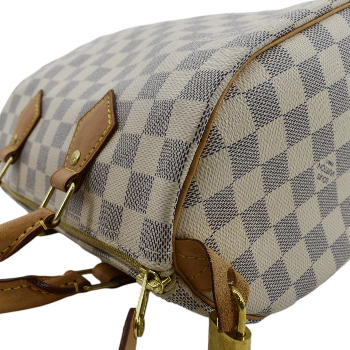 LOUIS VUITTON  25 Damier Azur Shoulder Bag White