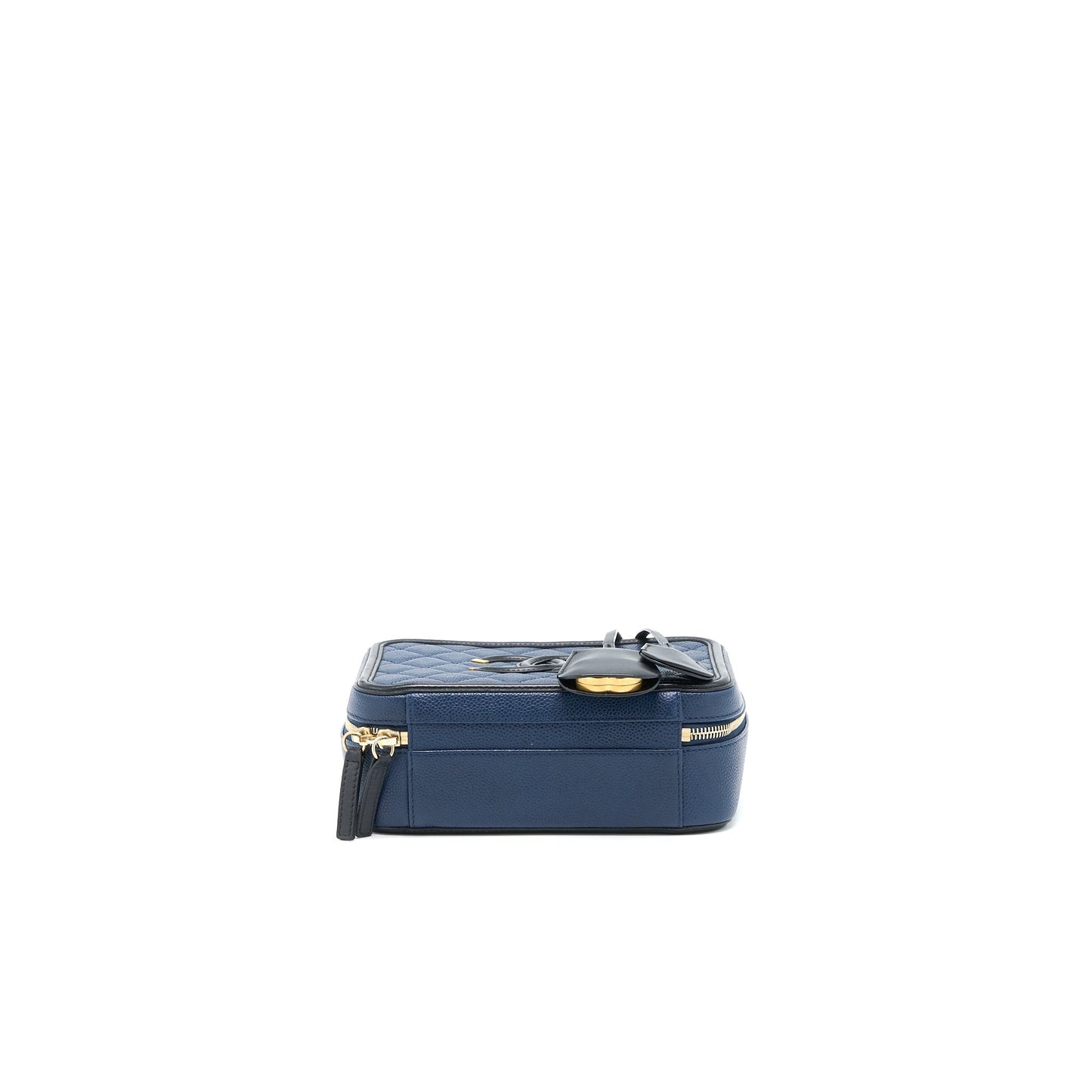 Chanel Medium Filigree Vanity Camera Bag Caviar Blue/Black