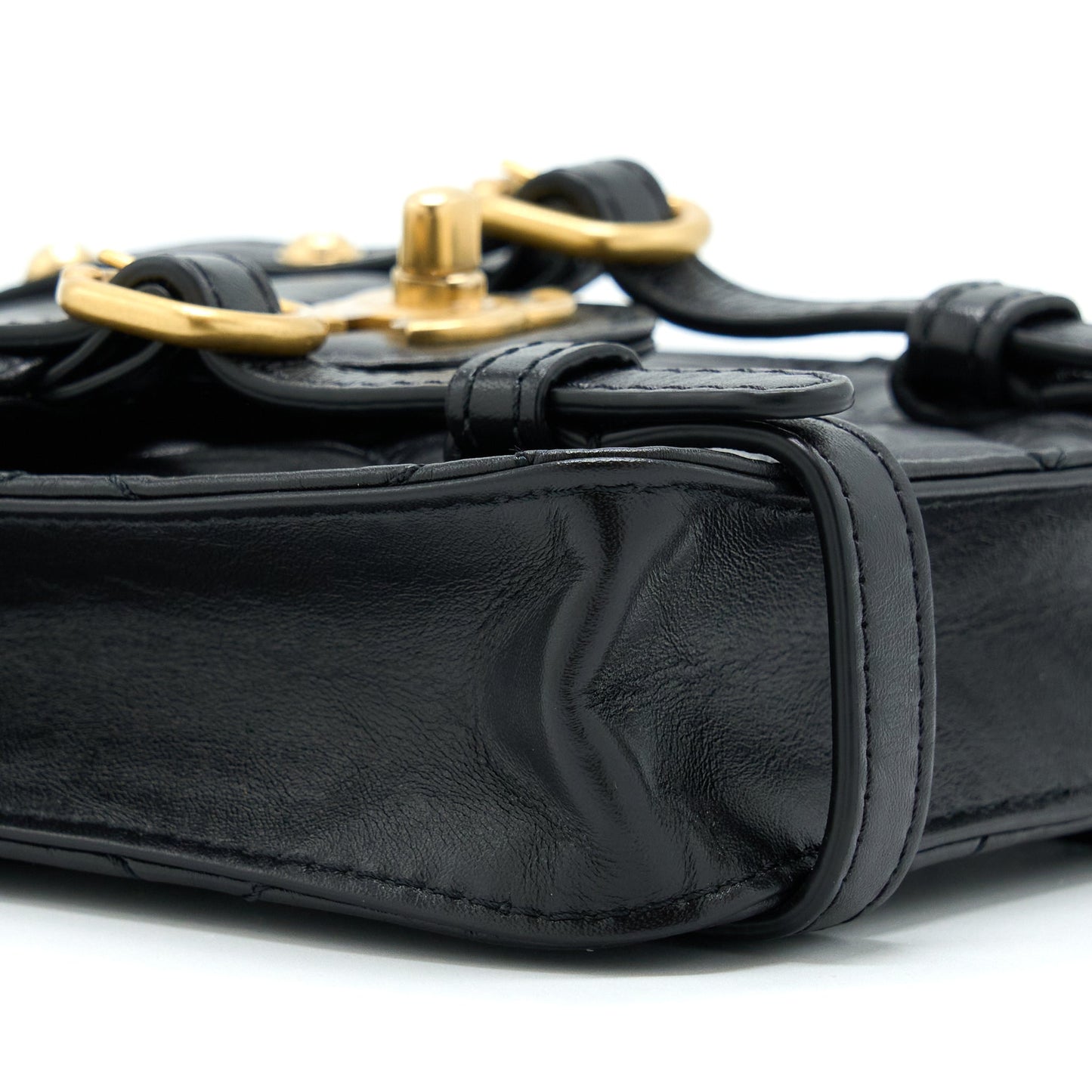 Chanel Seasonal Messenger Mini Flap Bag Aged Calfskin