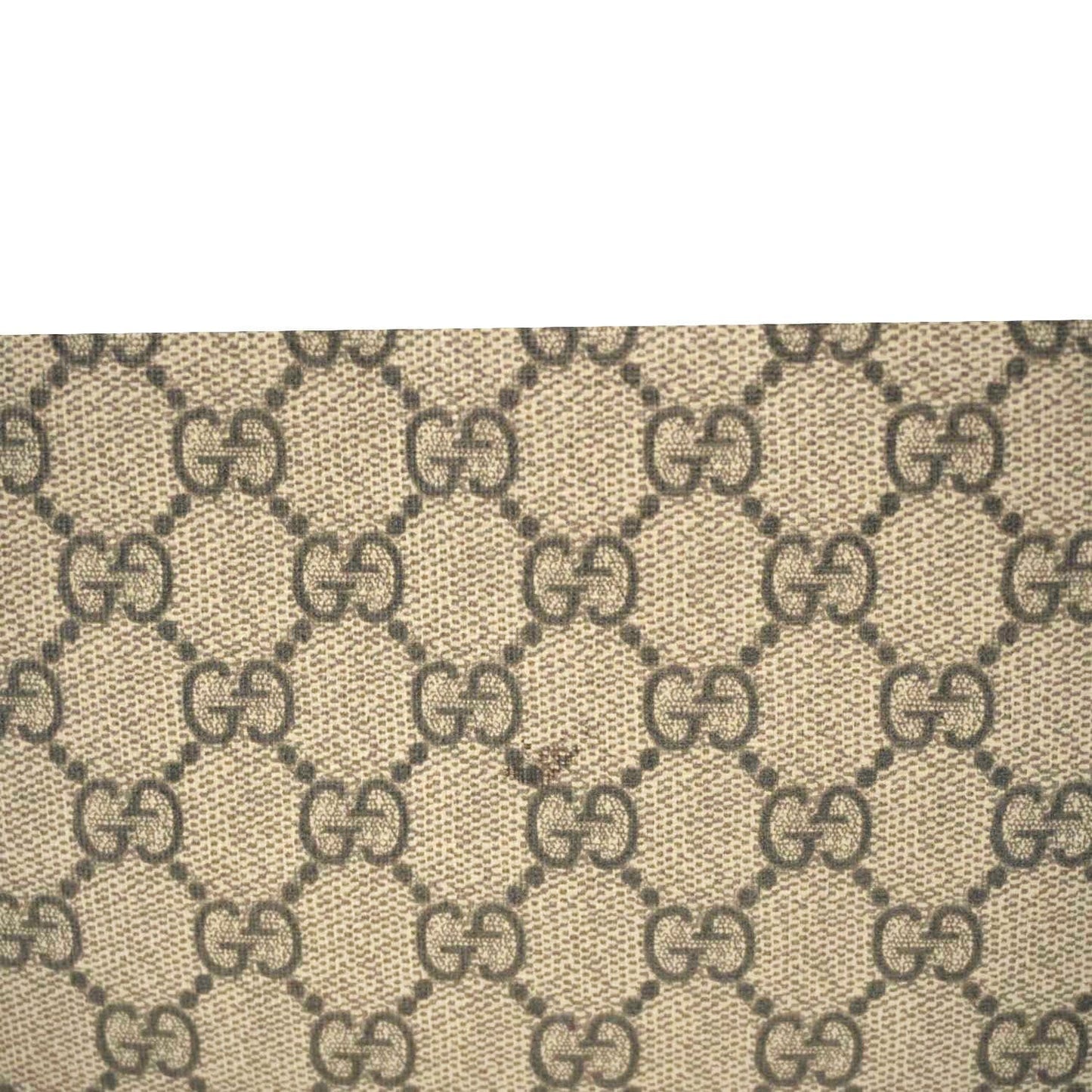 GUCCI GG Supreme Canvas Wristlet Beige 539335