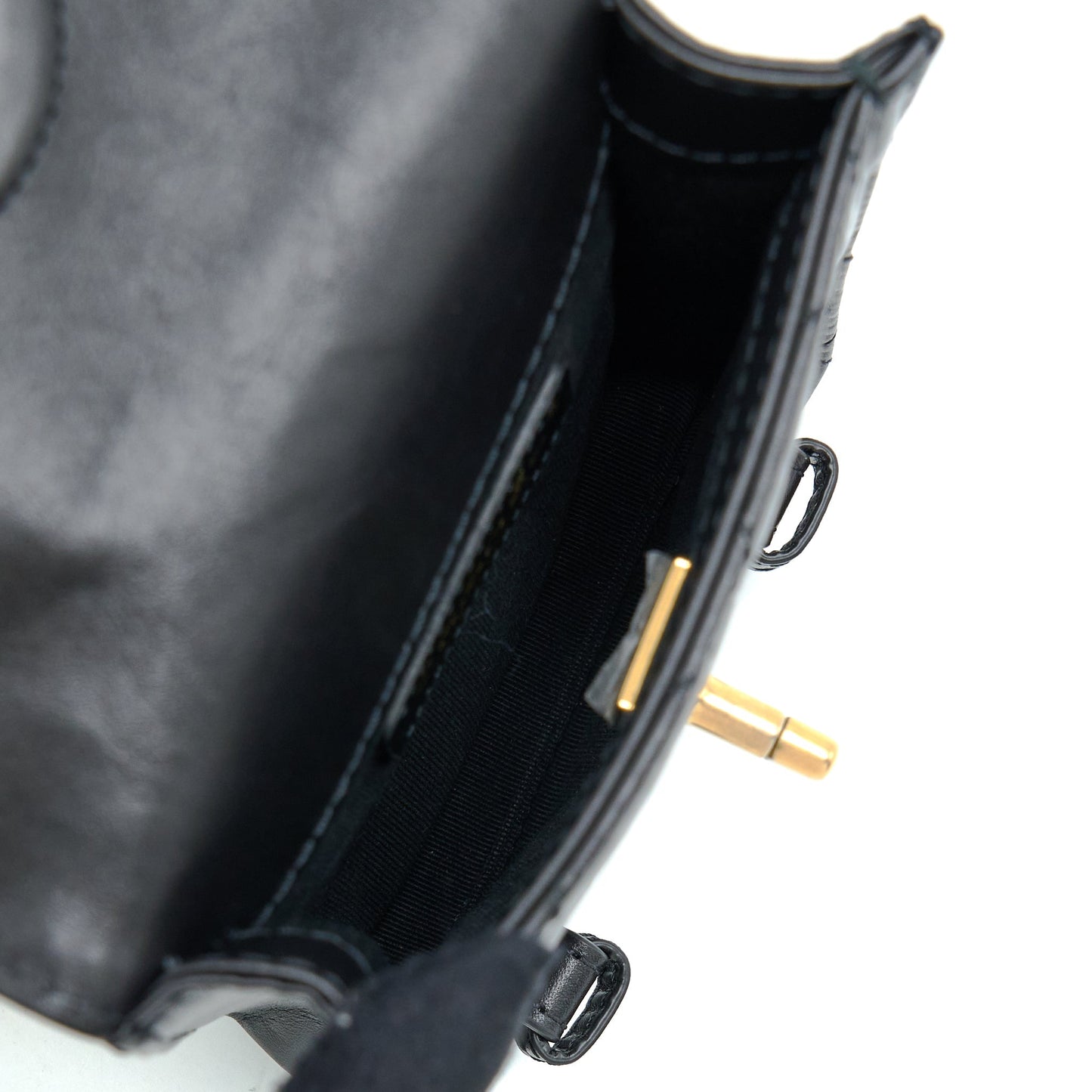 Chanel Seasonal Messenger Mini Flap Bag Aged Calfskin