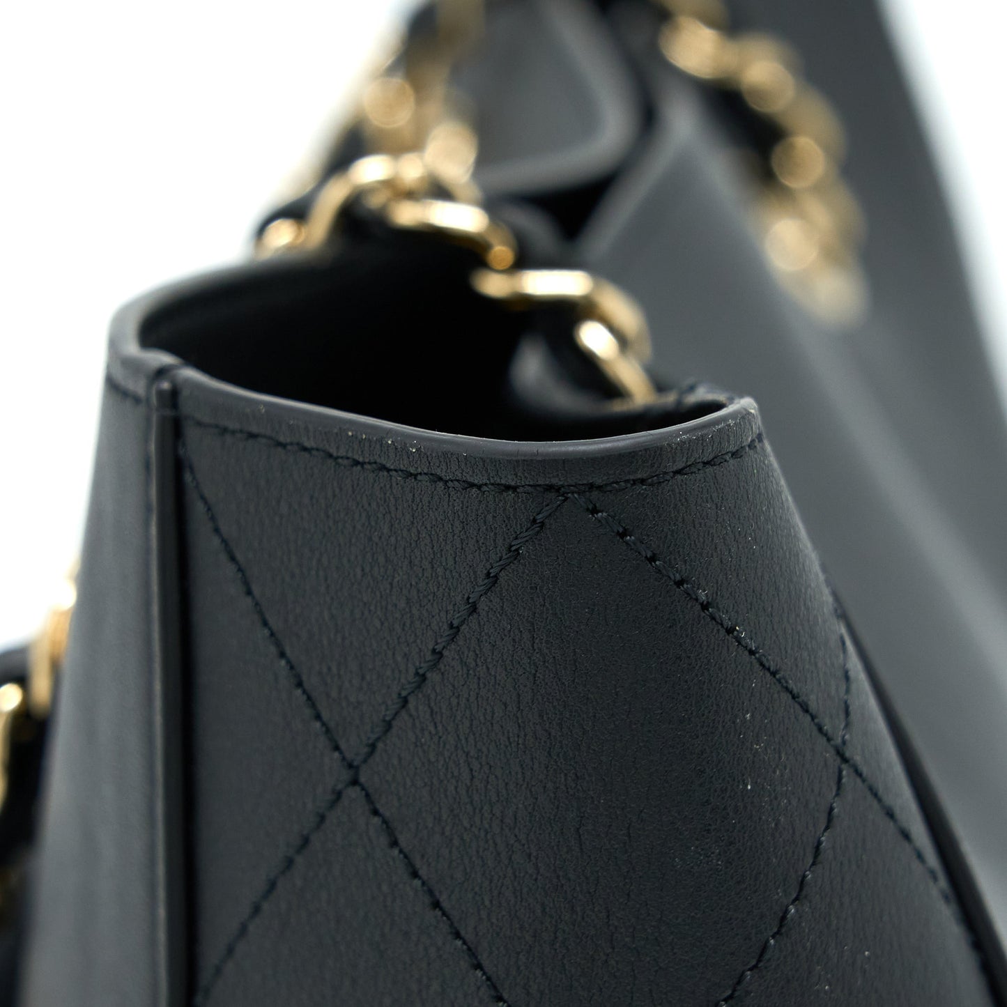 Chanel Tote Bag Lambskin Black L