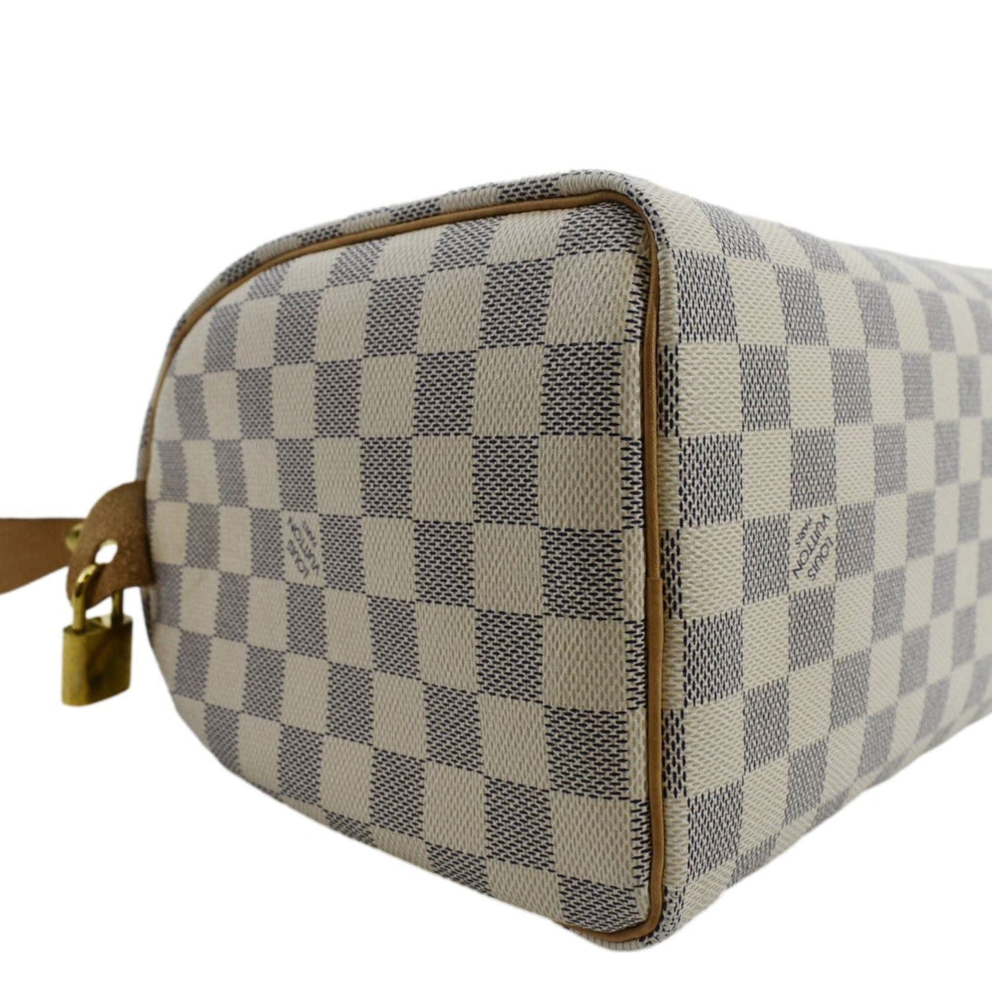 LOUIS VUITTON  25 Damier Azur Shoulder Bag White