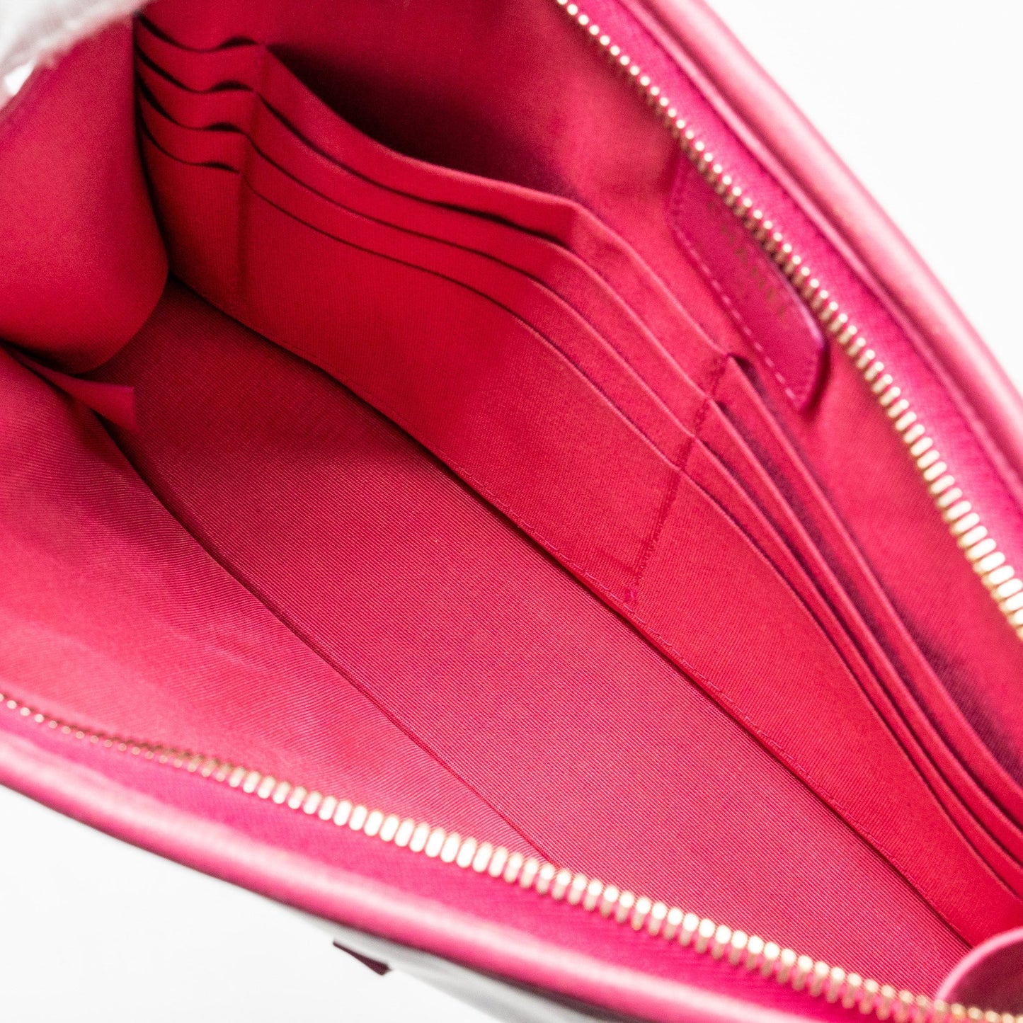 Chanel 19S Logo Pouch Tweed/PVC Pink