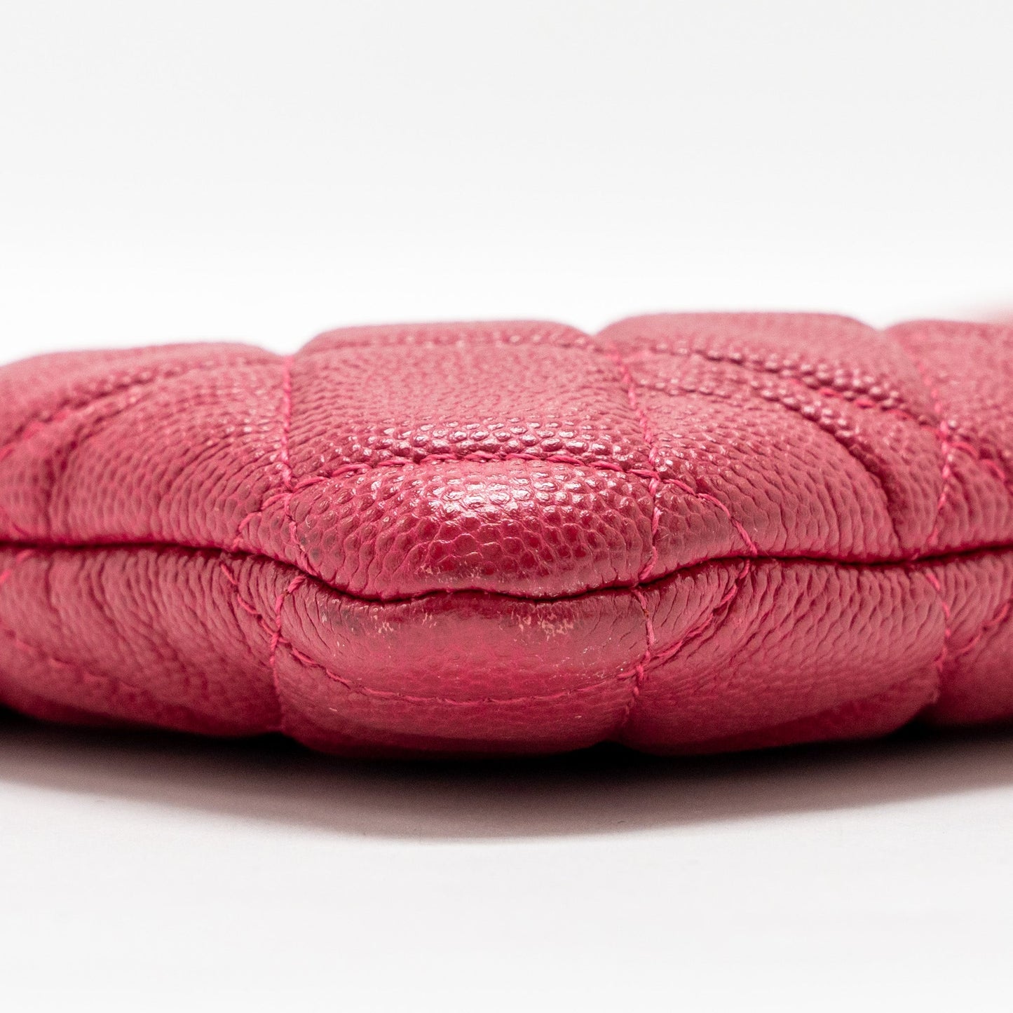 Chanel Large Boy O Case Zip Pouch Caviar Pink L
