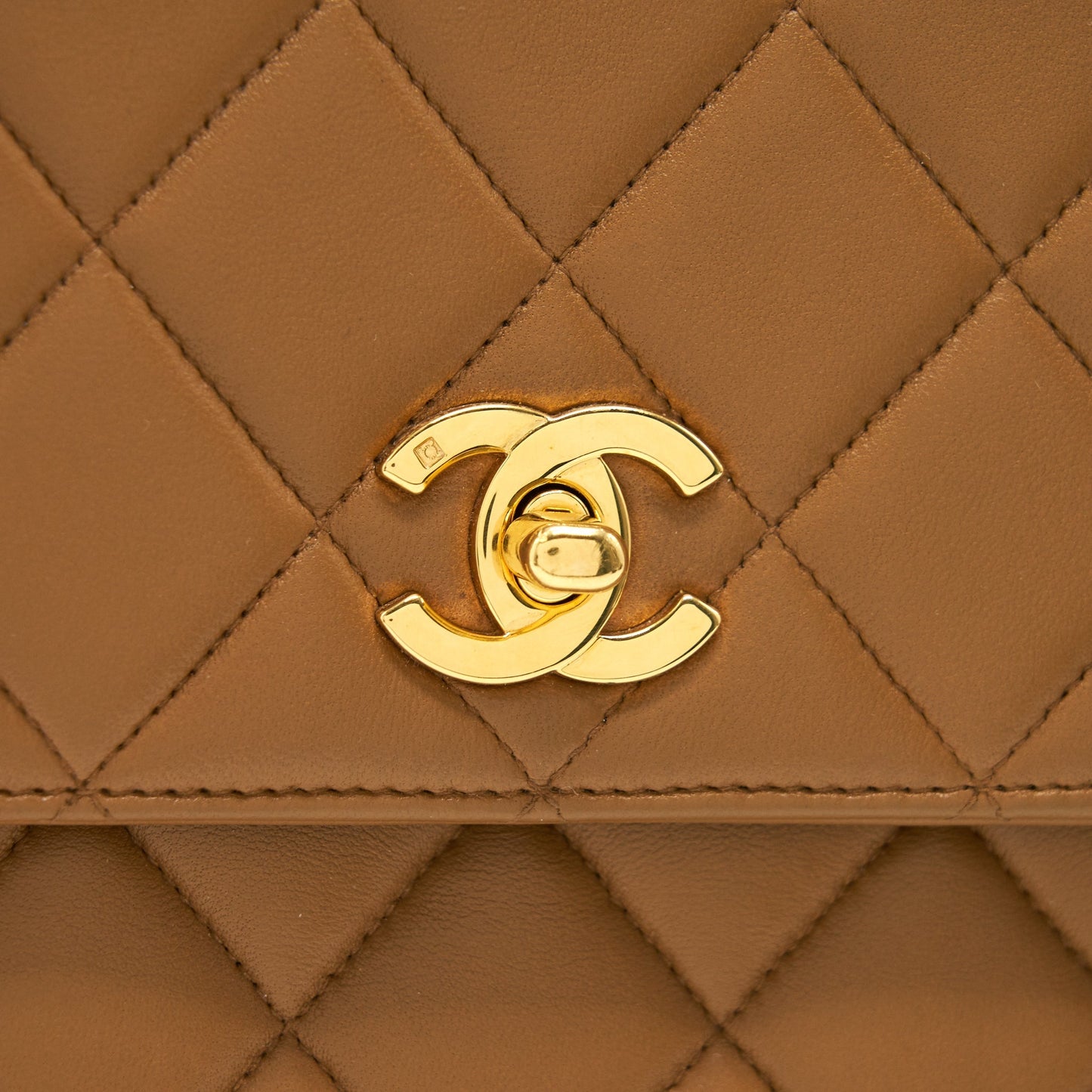 Chanel  Kelly Shoulder Bag Dark Beige