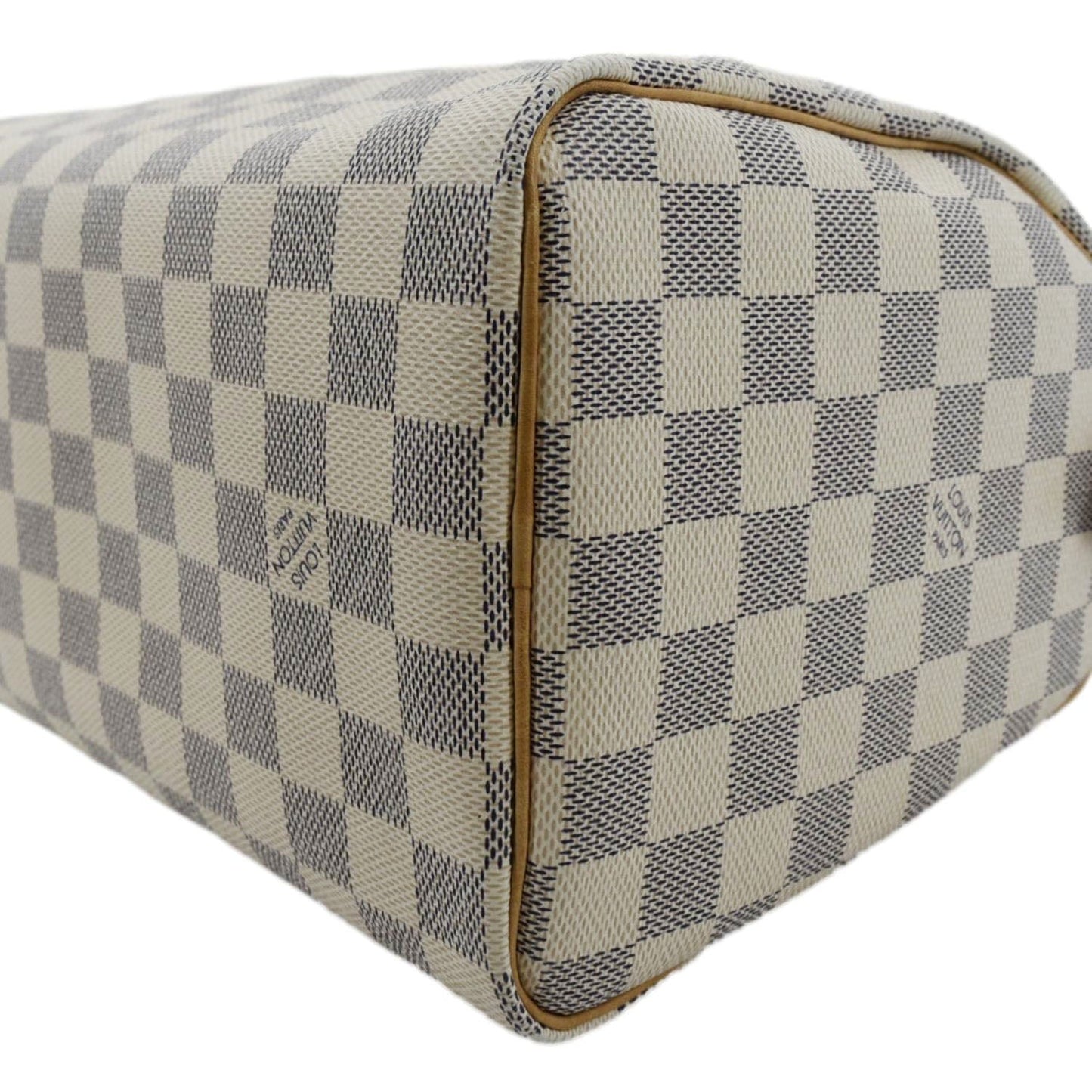 LOUIS VUITTON  25 Damier Azur Shoulder Bag White