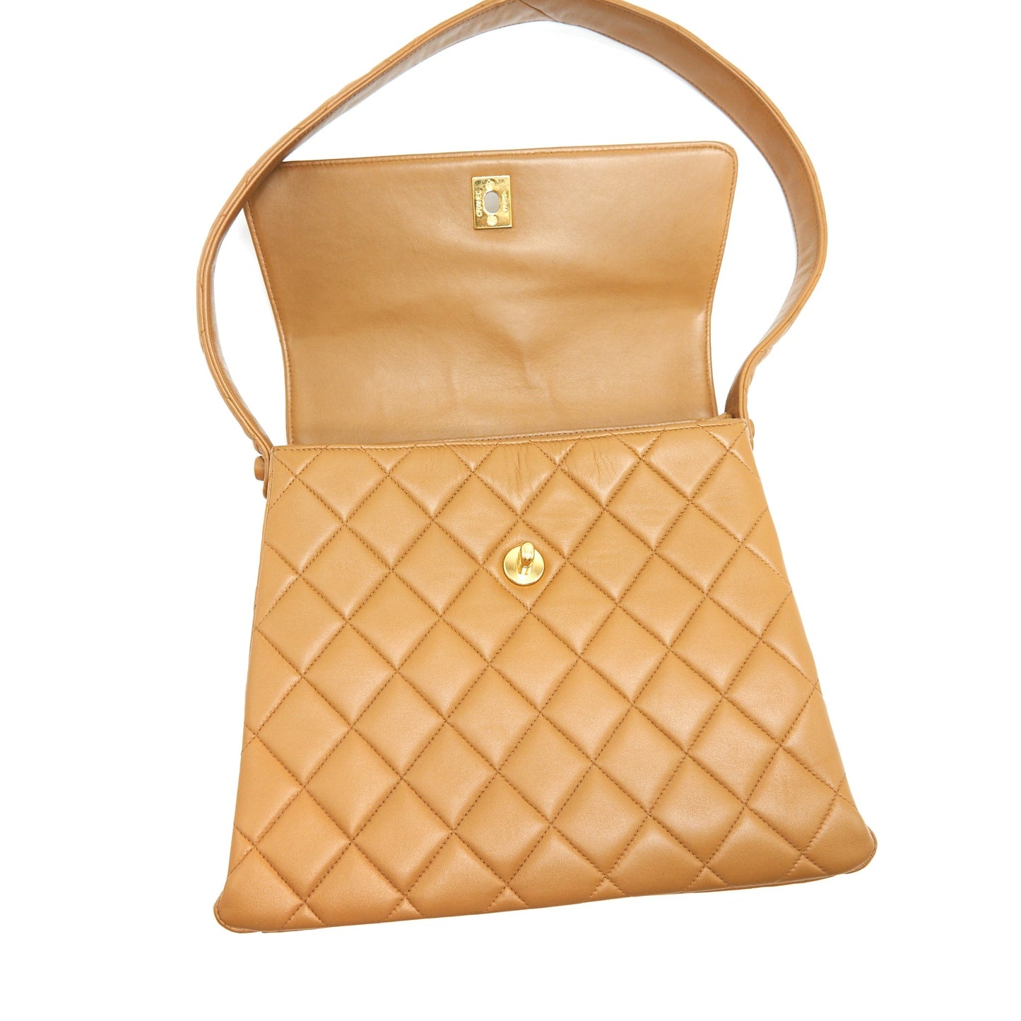 Chanel  Kelly Shoulder Bag Dark Beige