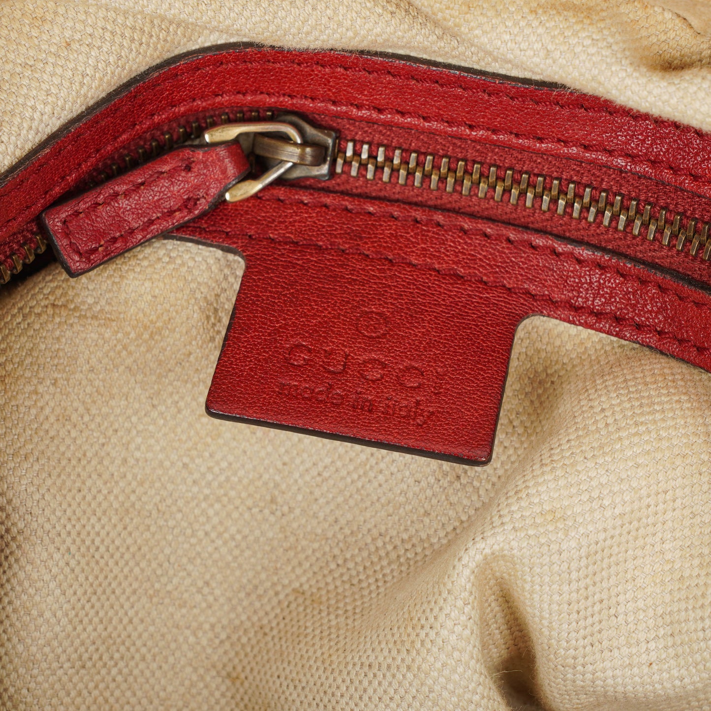 Gucci Miss GG Original Beige/Raspberry GG Canvas Hobo Bag