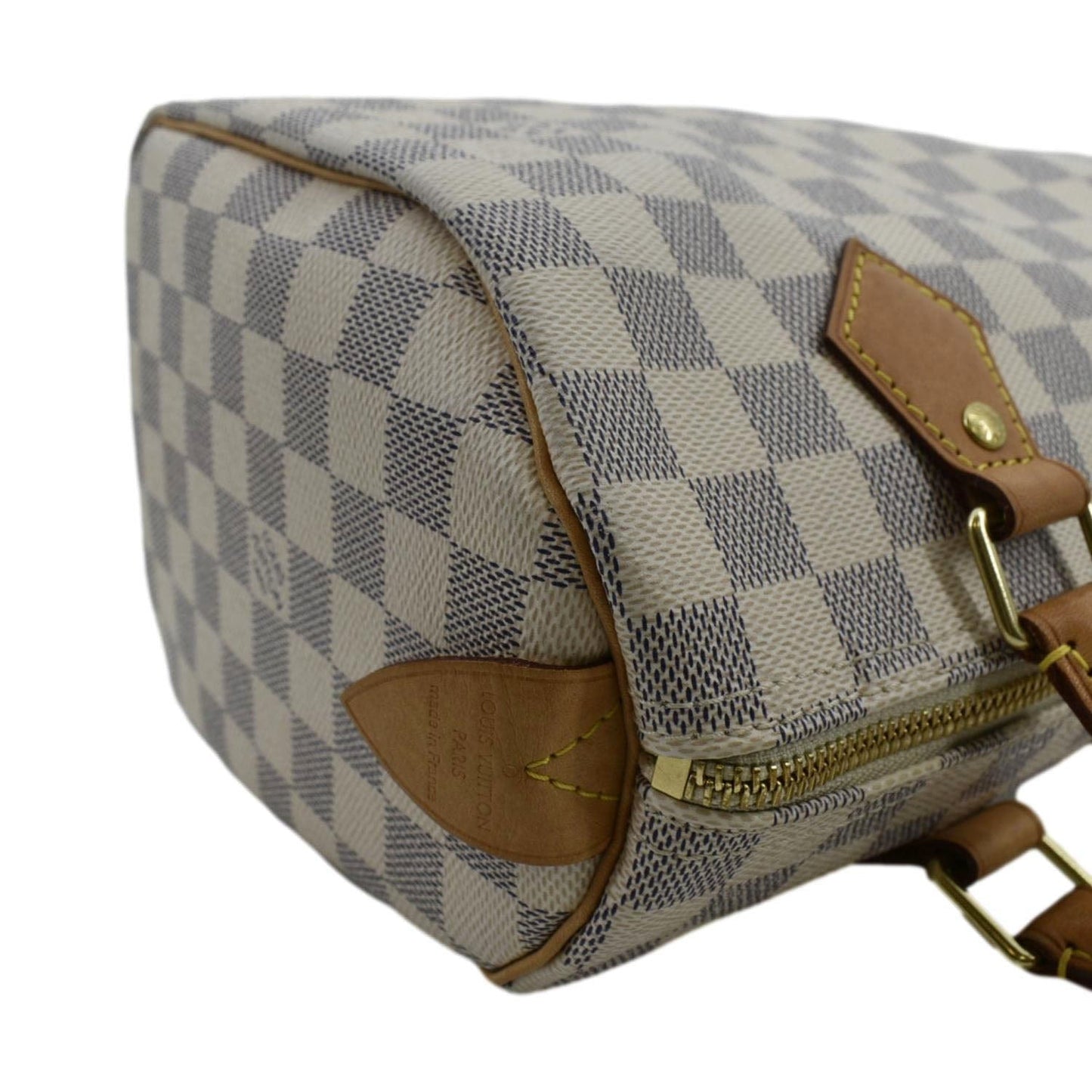 LOUIS VUITTON  25 Damier Azur Shoulder Bag White