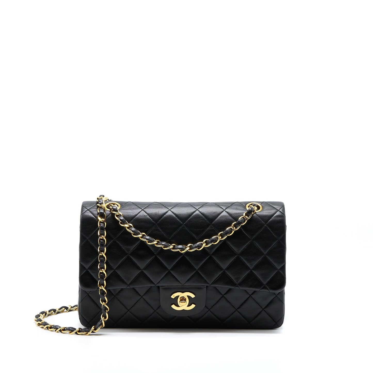 Chanel  Medium Flap Bag Lambskin Black